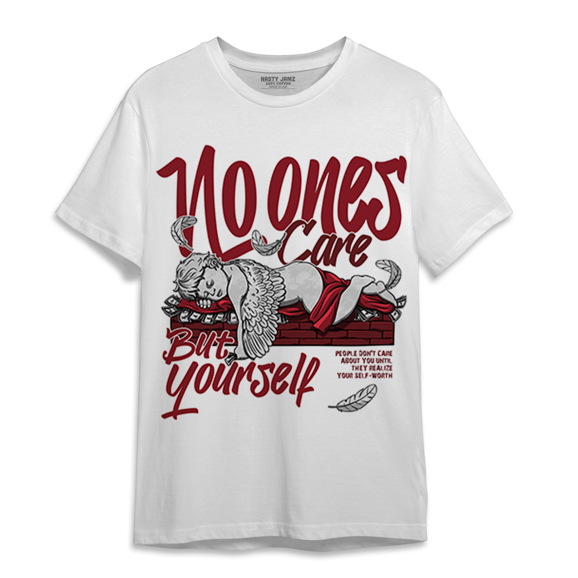 Cherry 12s T Shirt Match No Ones Care - NastyJamz