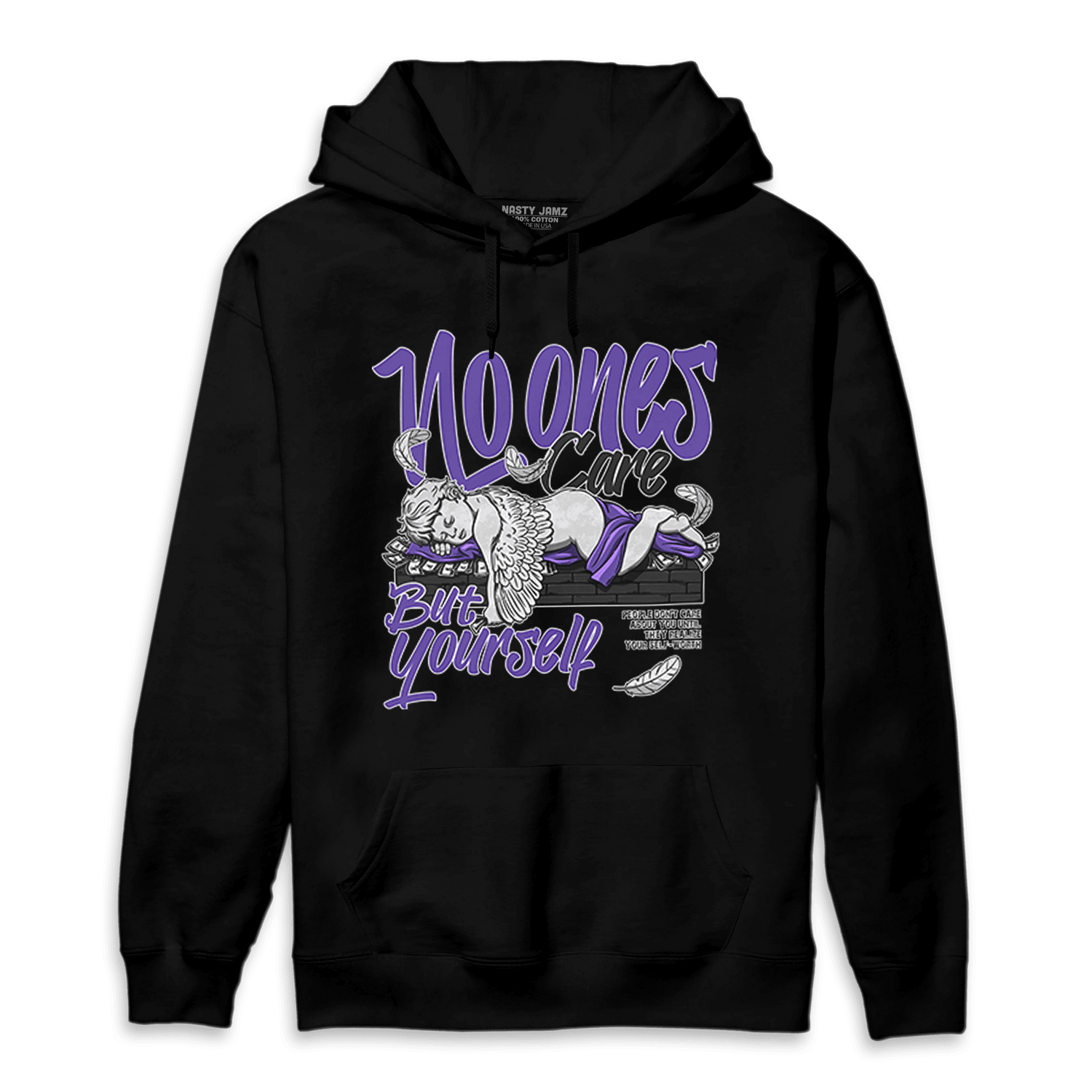 Field Purple 12s Hoodie Match No Ones Care - NastyJamz