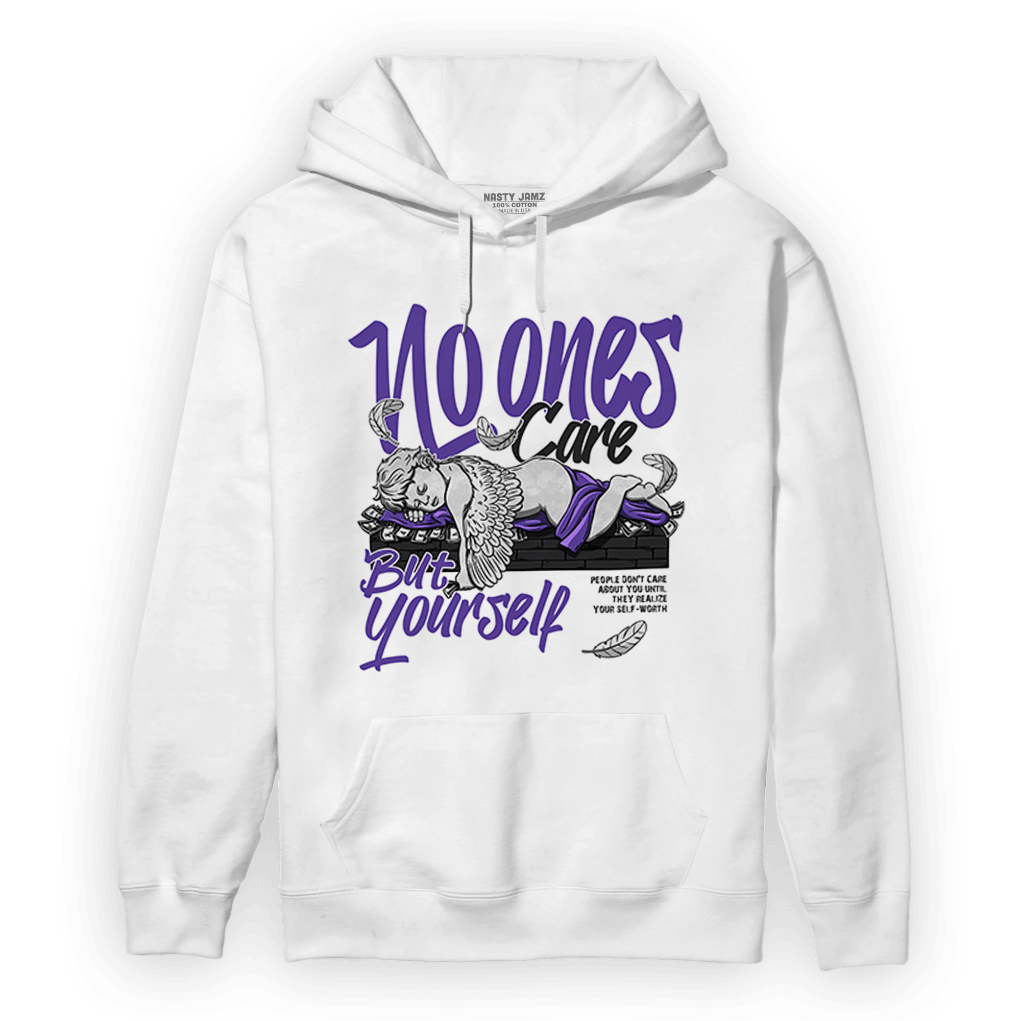 Field Purple 12s Hoodie Match No Ones Care - NastyJamz