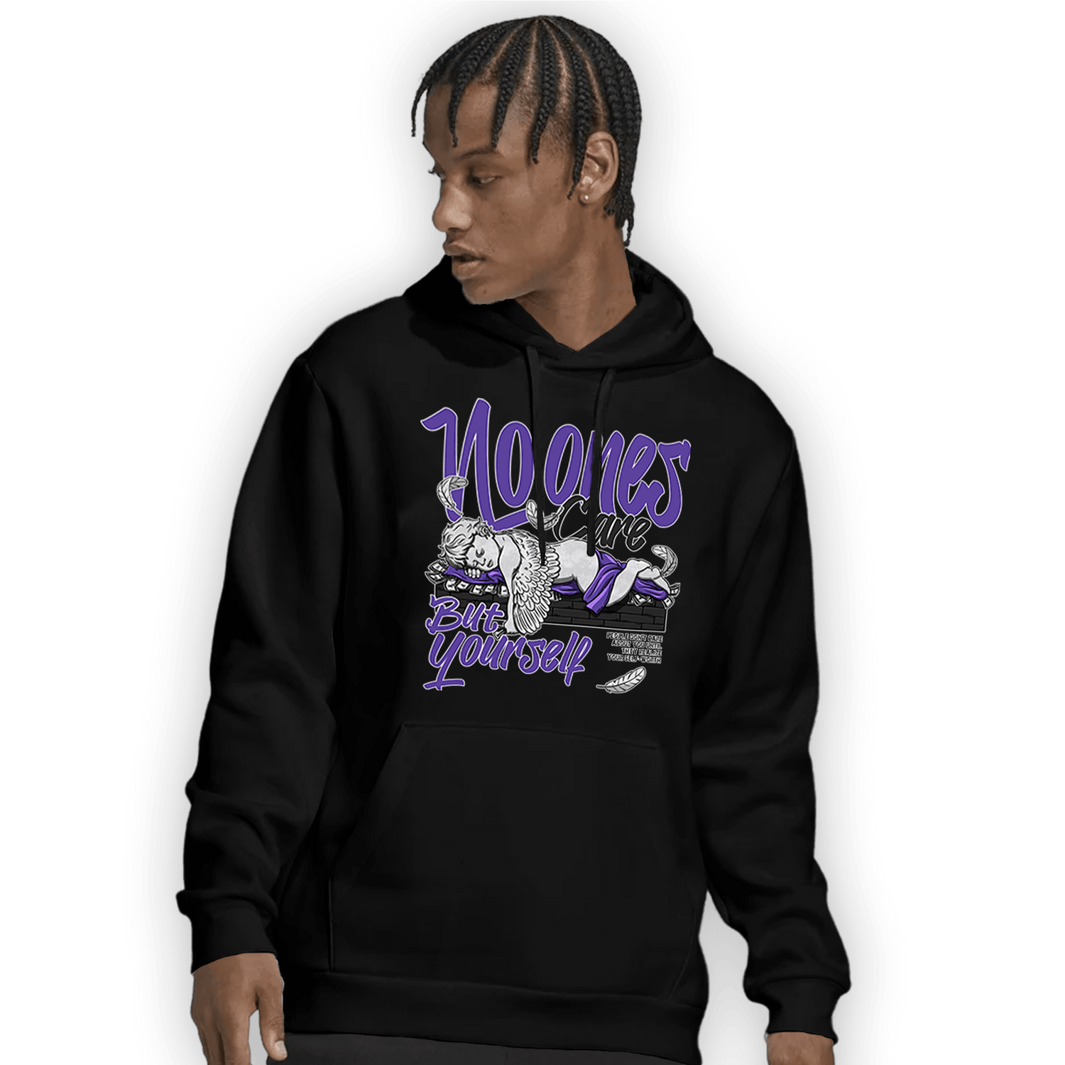 Field Purple 12s Hoodie Match No Ones Care - NastyJamz