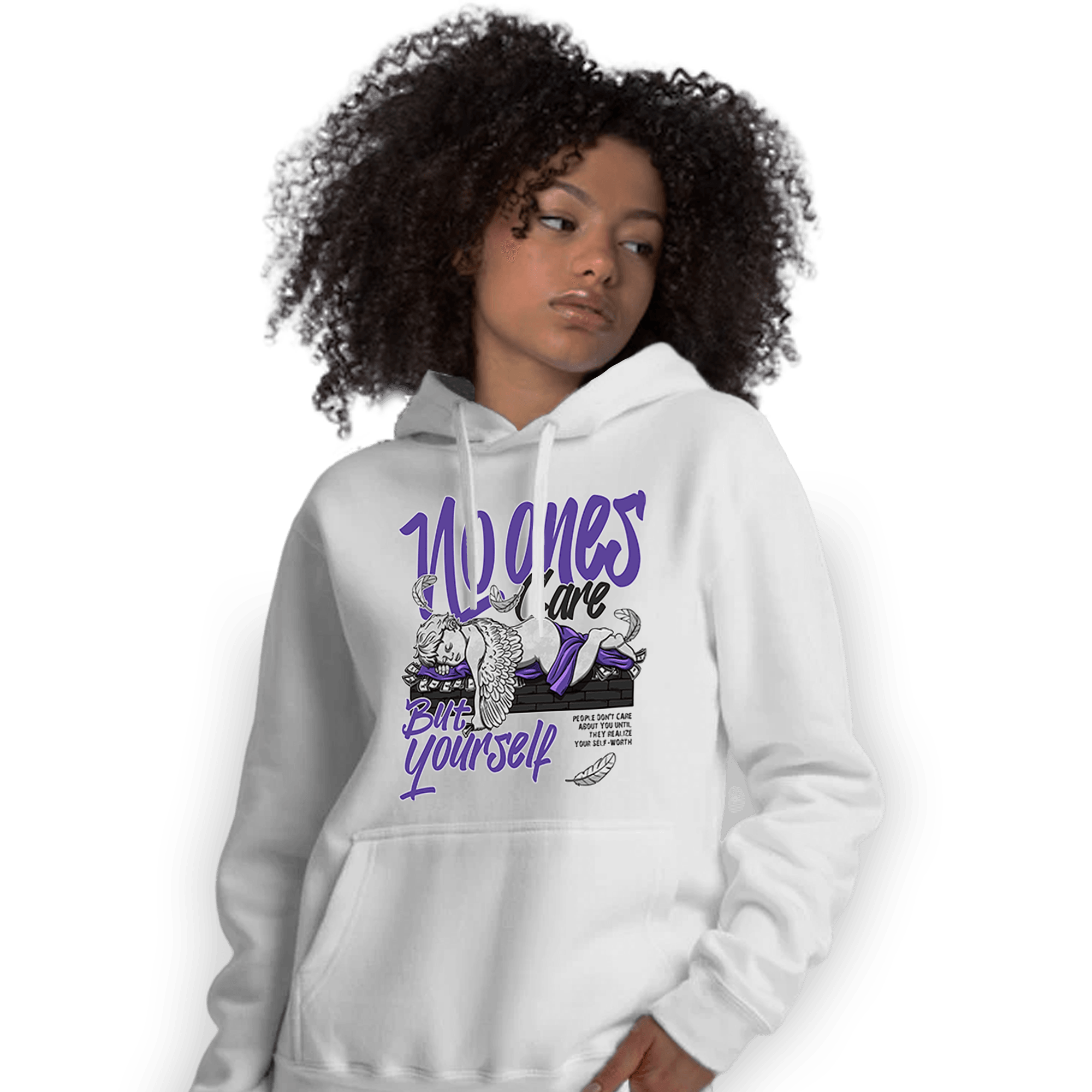 Field Purple 12s Hoodie Match No Ones Care - NastyJamz