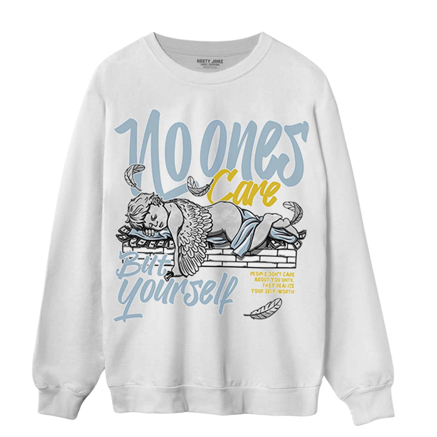 Blue Grey 13s Sweatshirt Match No Ones Care - NastyJamz