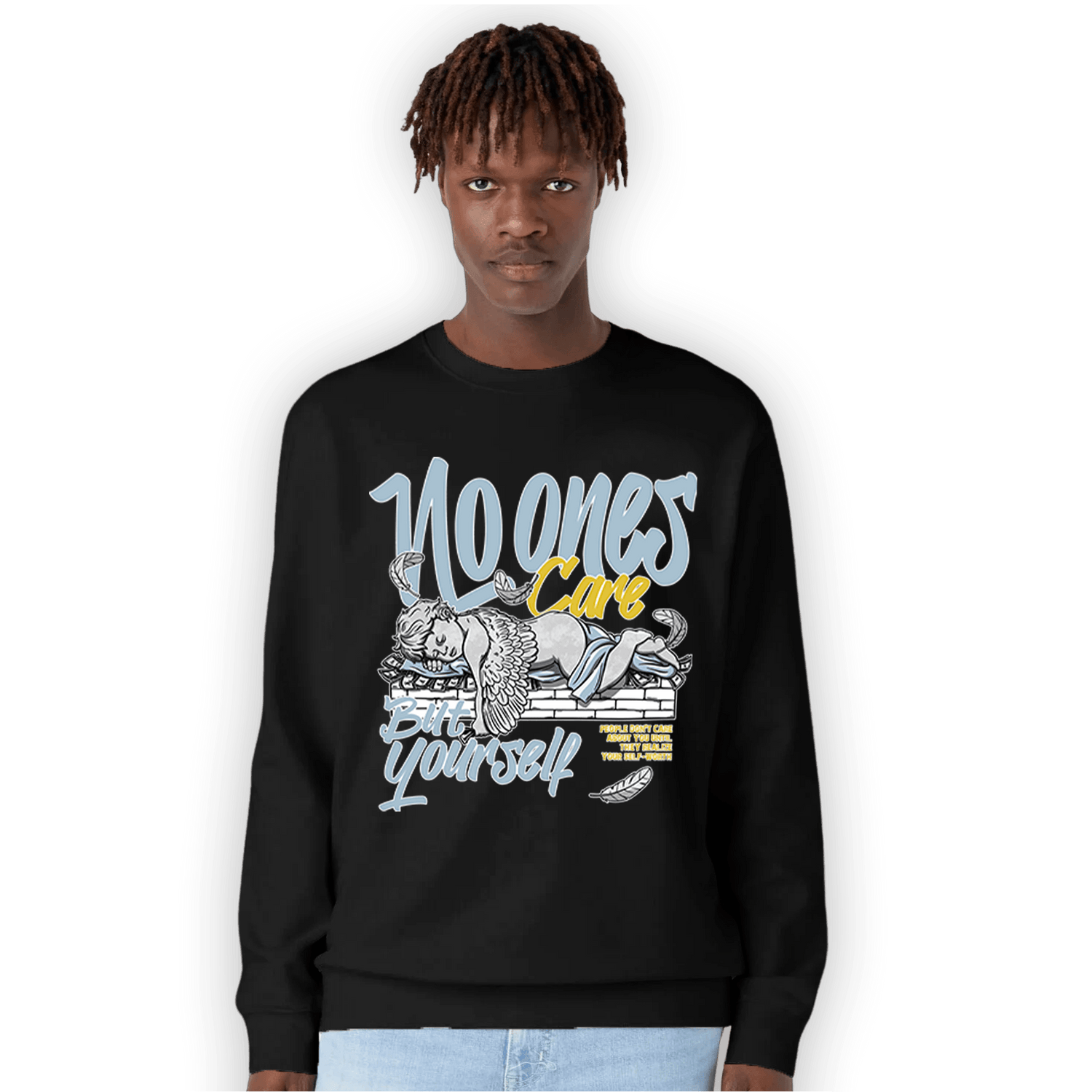 Blue Grey 13s Sweatshirt Match No Ones Care - NastyJamz