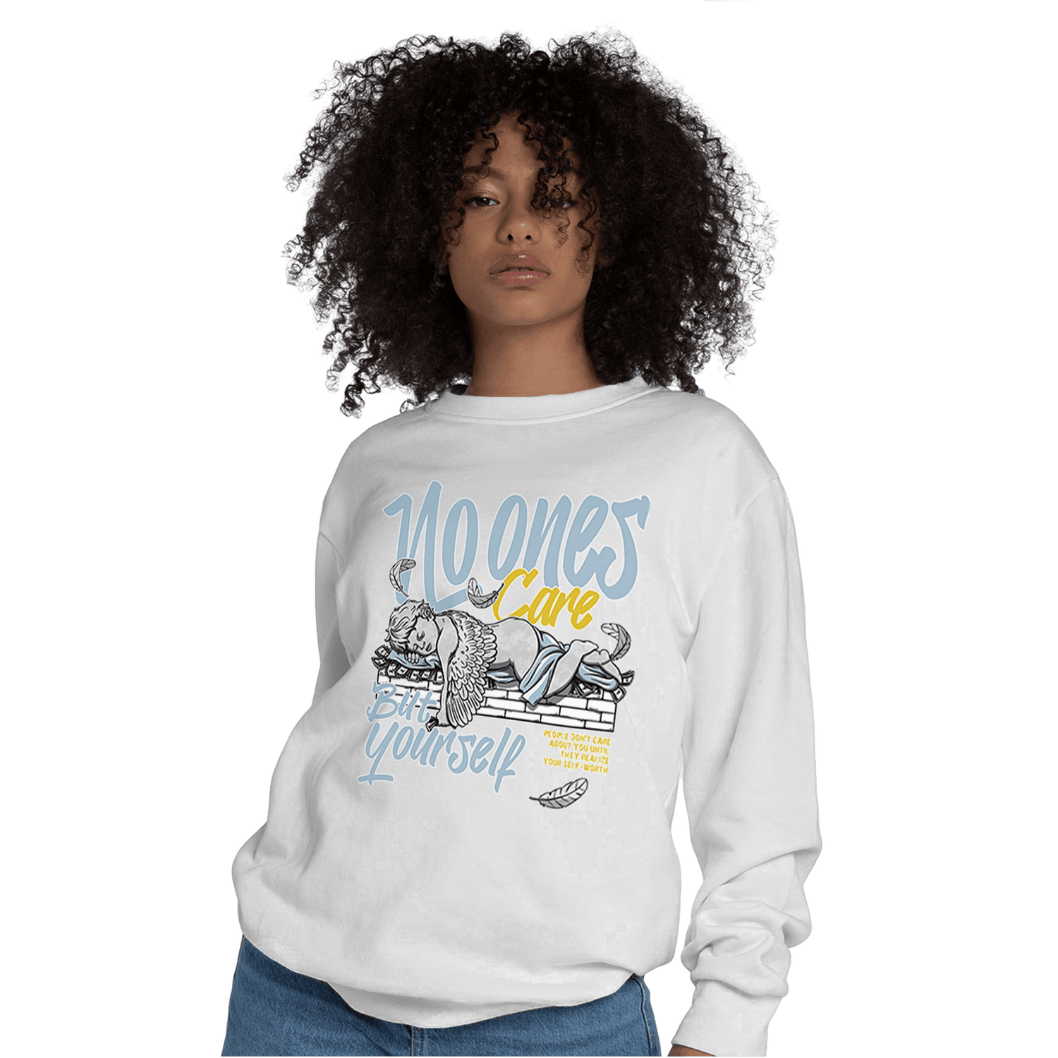 Blue Grey 13s Sweatshirt Match No Ones Care - NastyJamz