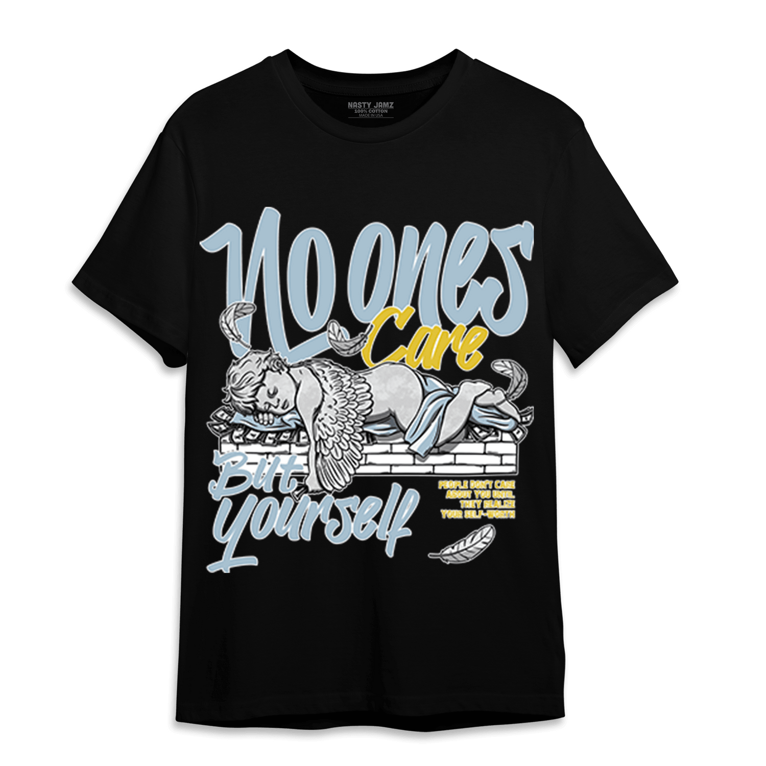 Blue Grey 13s T Shirt Match No Ones Care - NastyJamz