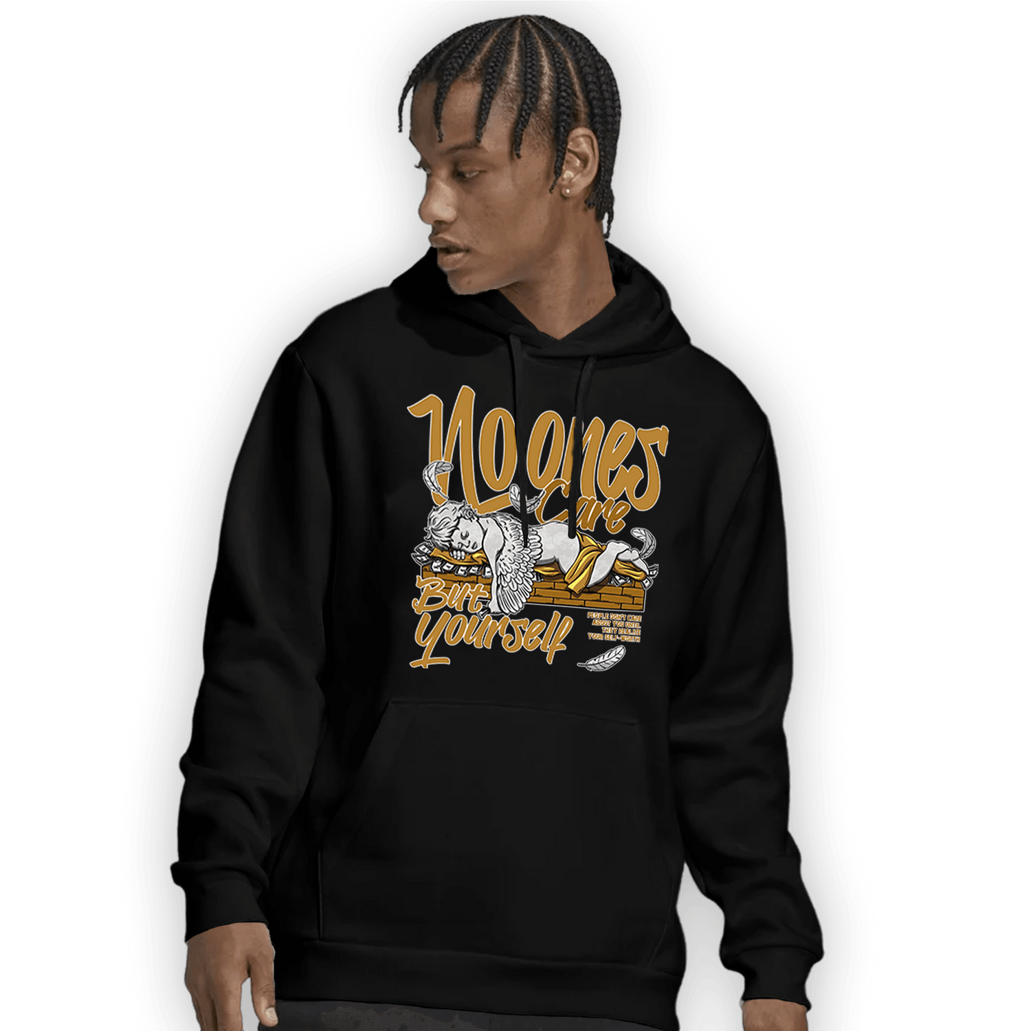 Wheat 13s Hoodie Match No Ones Care - NastyJamz