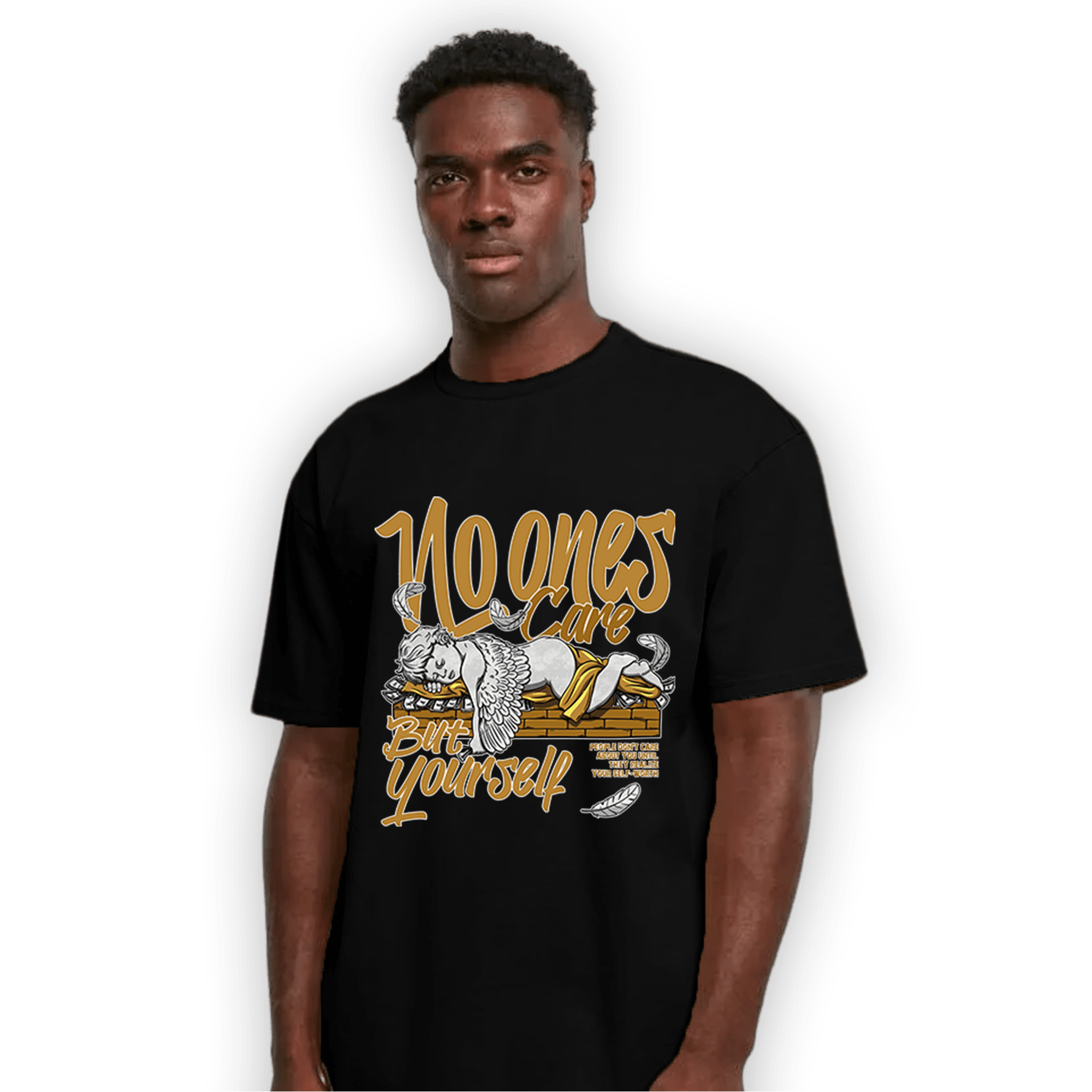 Wheat 13s T Shirt Match No Ones Care - NastyJamz