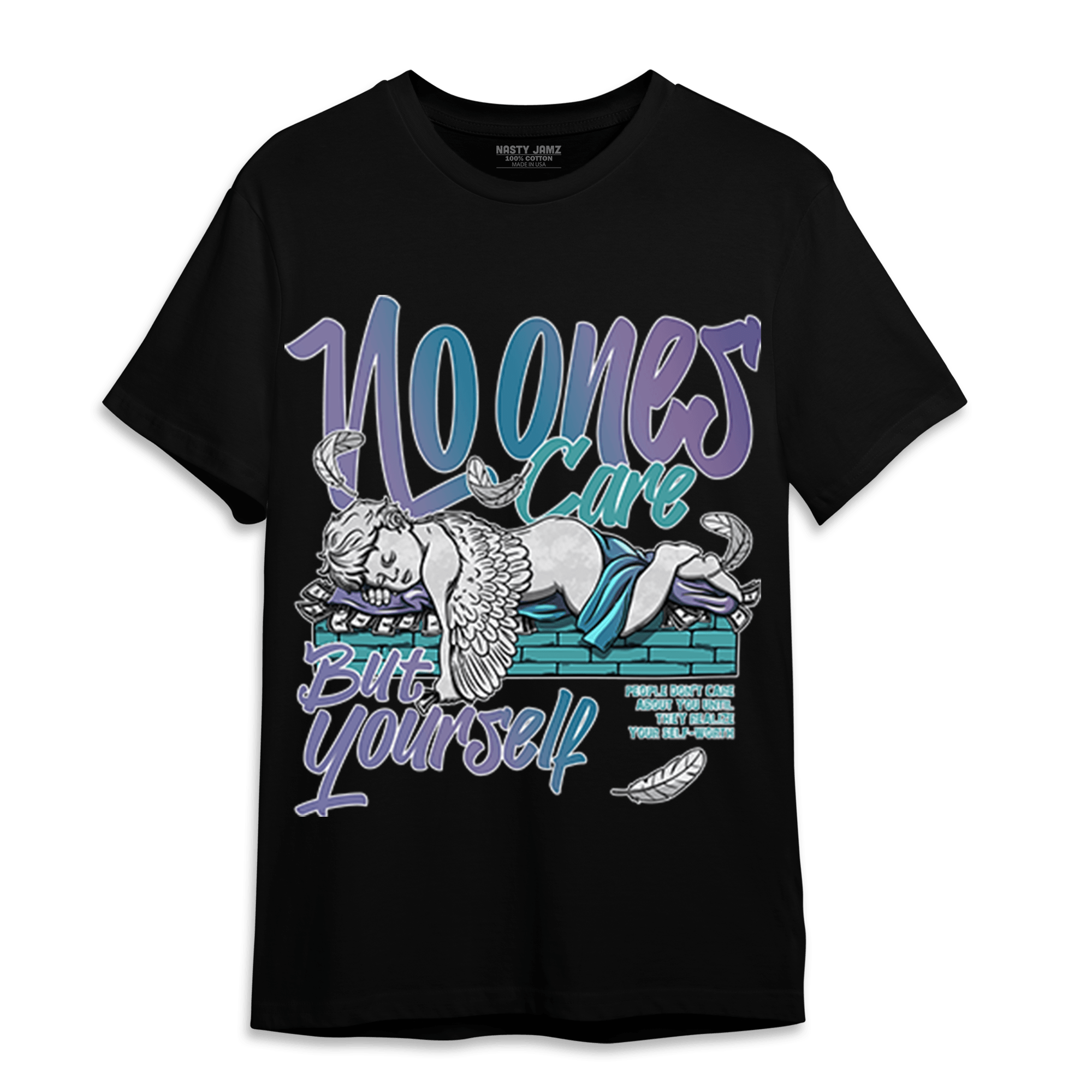 Low Love Letter 14s T Shirt Match No Ones Care - NastyJamz