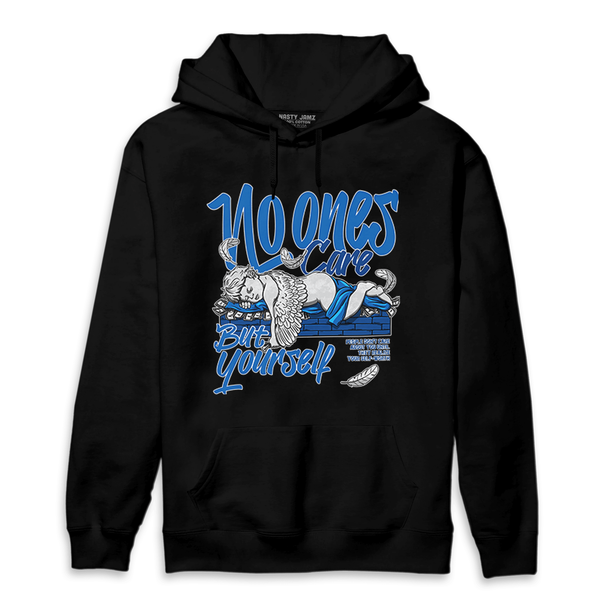 Royal Reimagined 1s Hoodie Match No Ones Care - NastyJamz