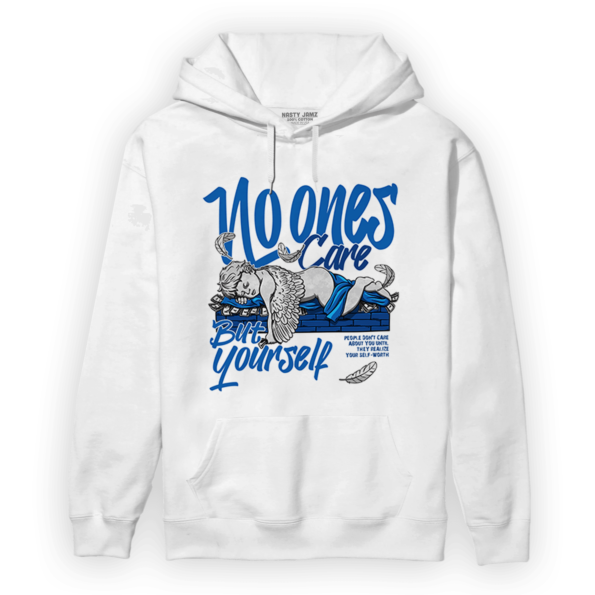 Royal Reimagined 1s Hoodie Match No Ones Care - NastyJamz