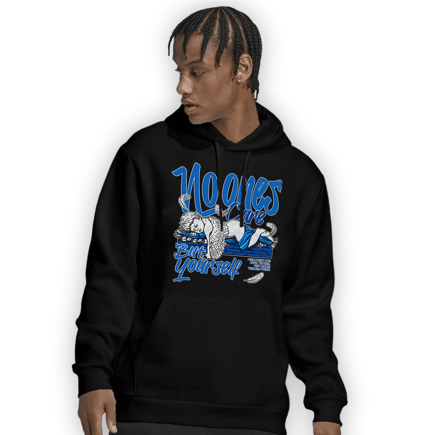 Royal Reimagined 1s Hoodie Match No Ones Care - NastyJamz
