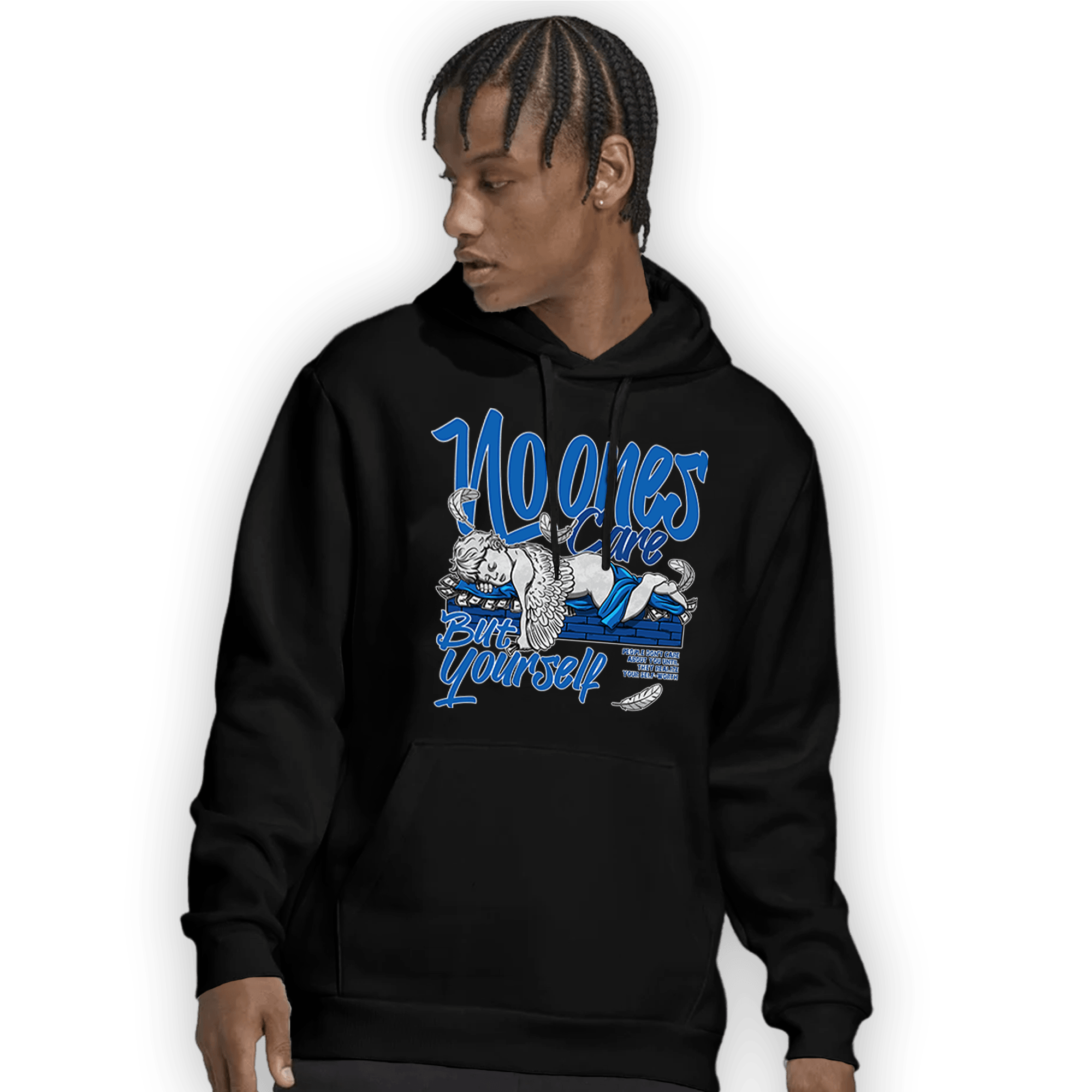 Royal Reimagined 1s Hoodie Match No Ones Care - NastyJamz