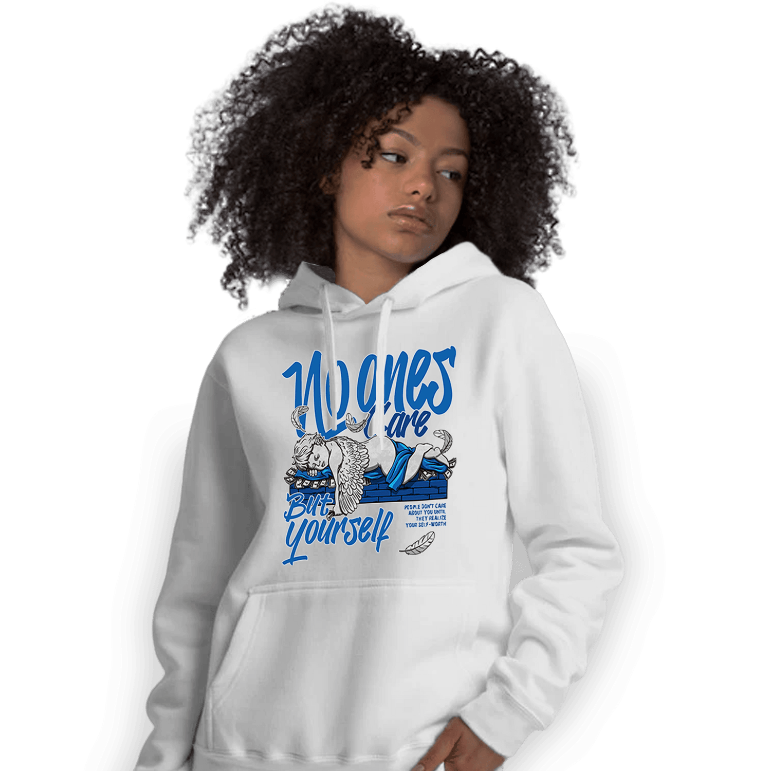 Royal Reimagined 1s Hoodie Match No Ones Care - NastyJamz