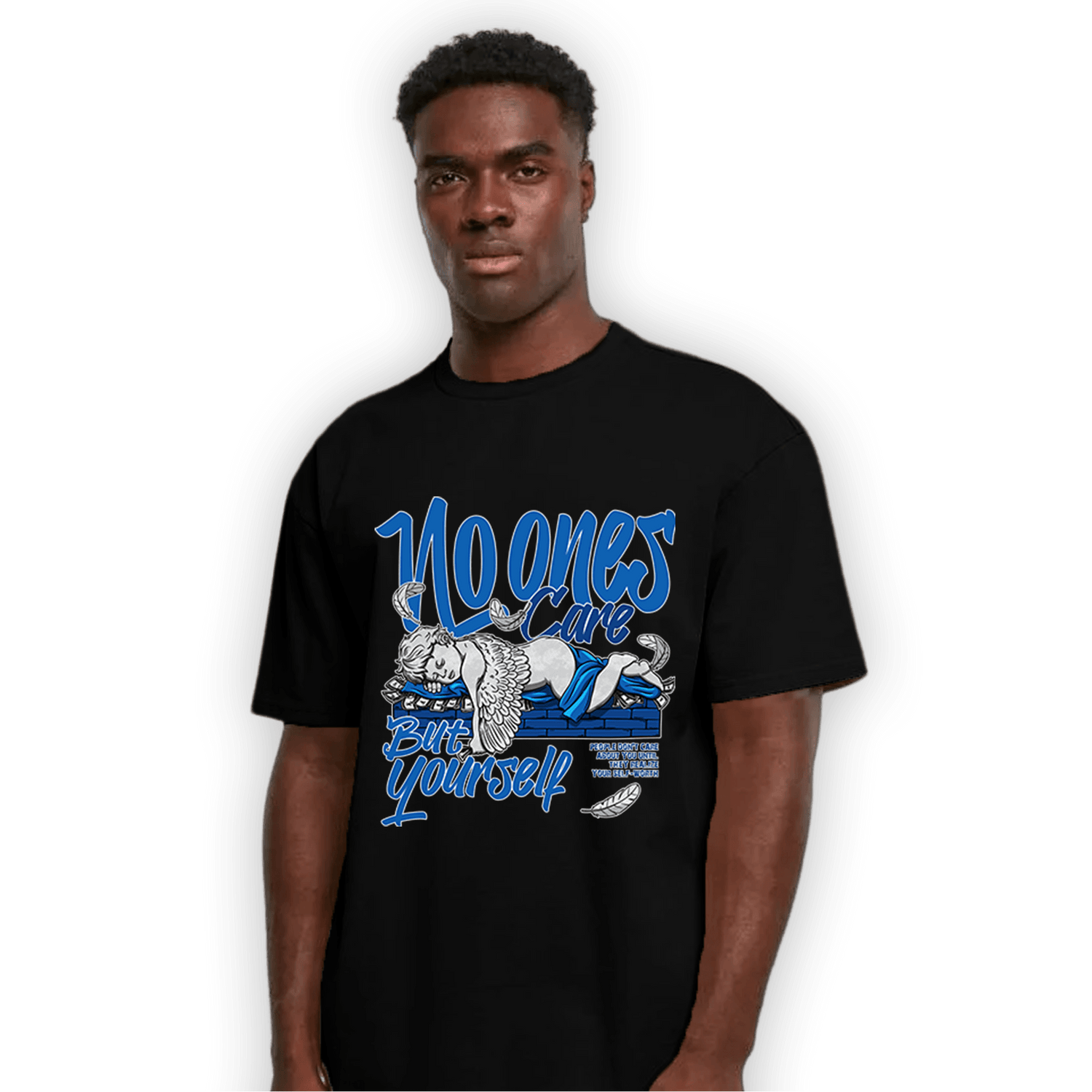 Royal Reimagined 1s T Shirt Match No Ones Care - NastyJamz