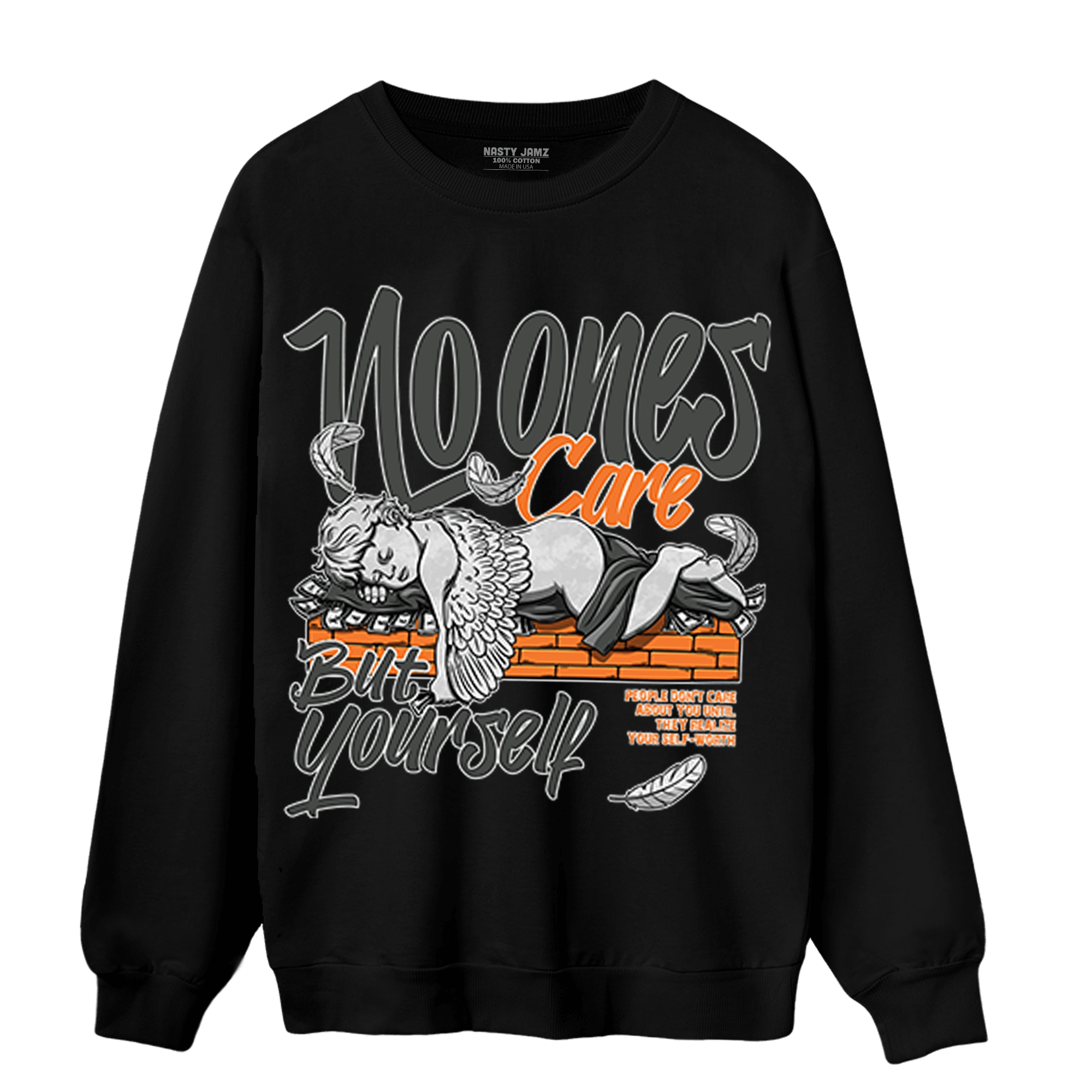 Fear Pack 3s Sweatshirt Match No Ones Care - NastyJamz