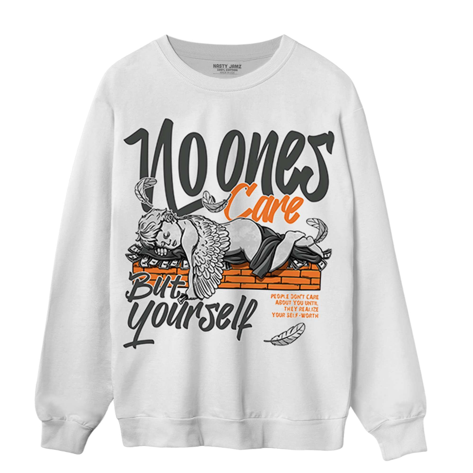 Fear Pack 3s Sweatshirt Match No Ones Care - NastyJamz