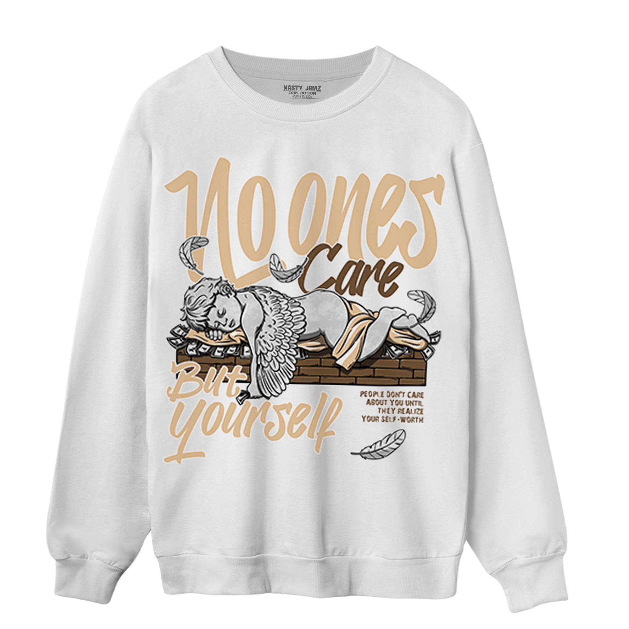 Palomino 3s Sweatshirt Match No Ones Care - NastyJamz