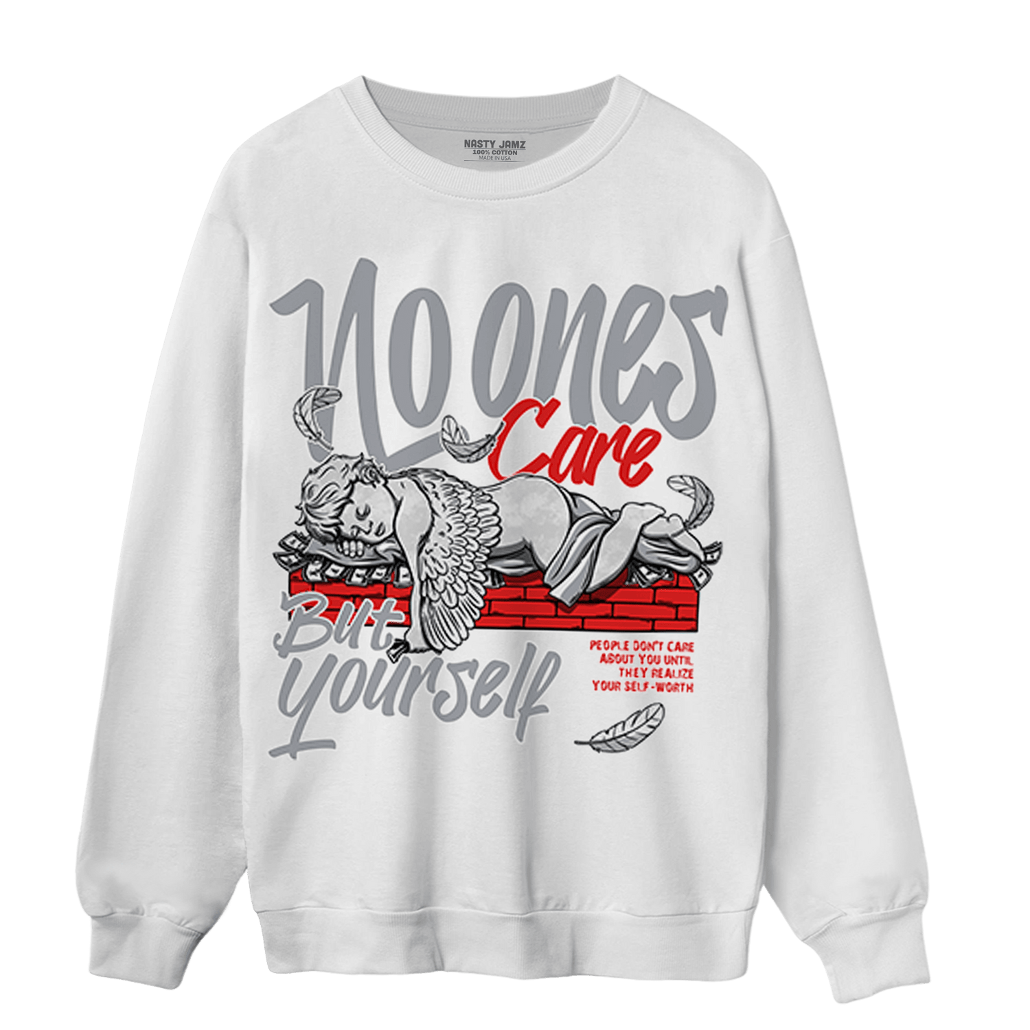 Bred Reimagined 4s Sweatshirt Match No Ones Care - NastyJamz