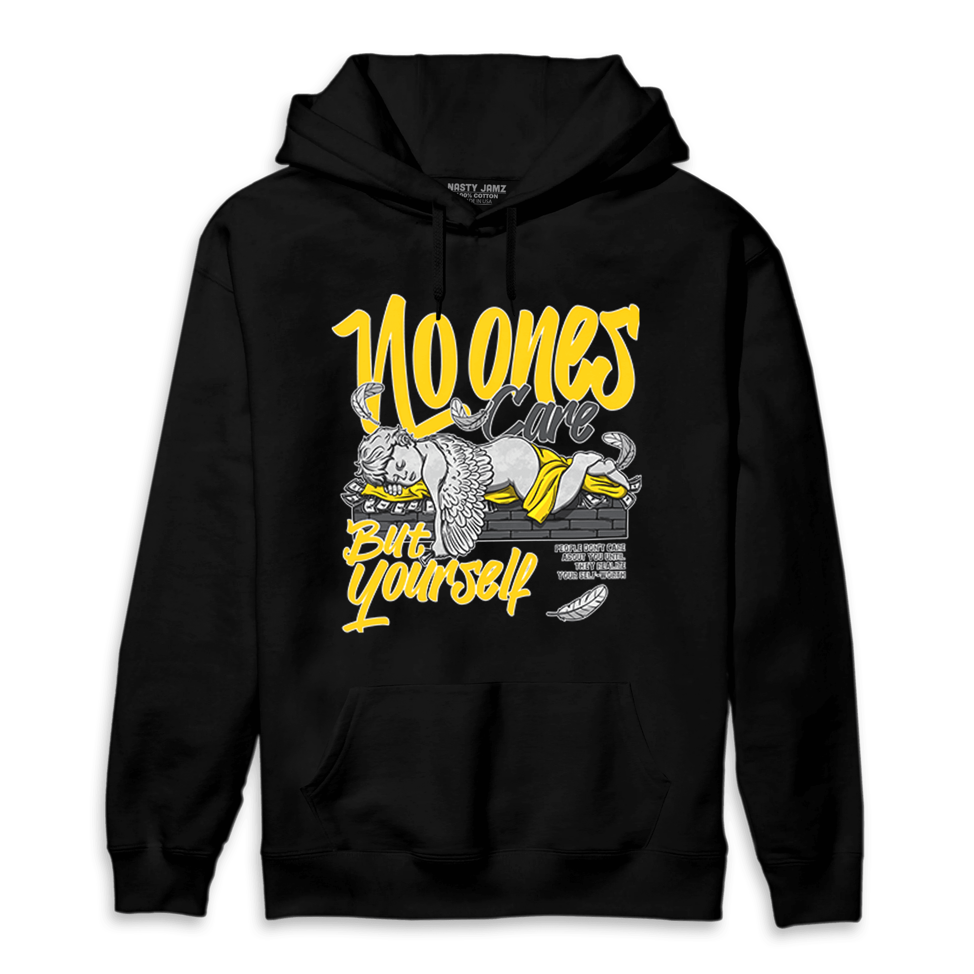 Thunder 4s Hoodie Match No Ones Care - NastyJamz