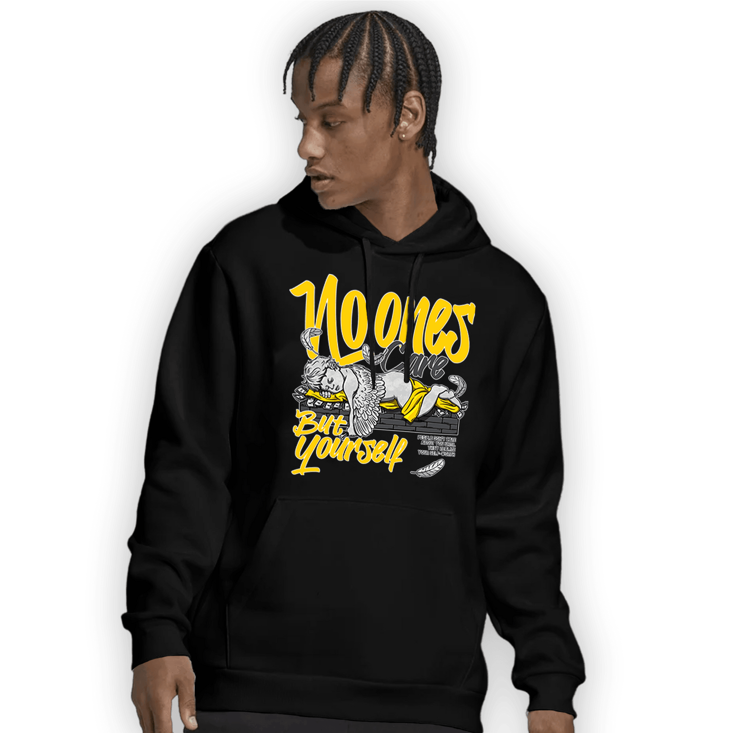 Thunder 4s Hoodie Match No Ones Care - NastyJamz