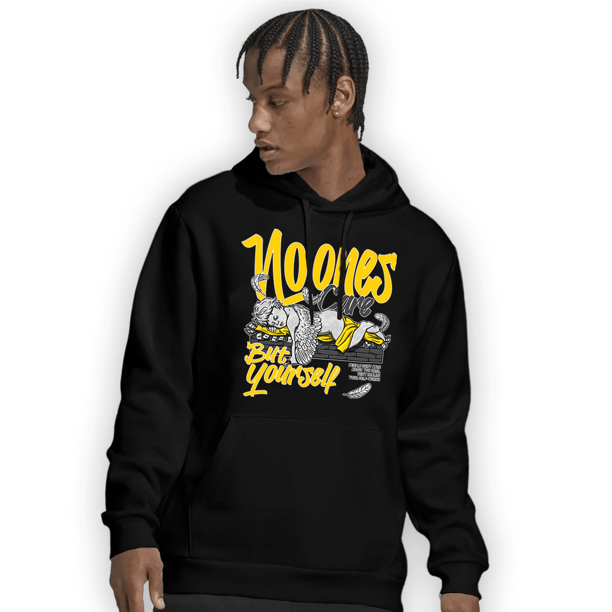 Thunder 4s Hoodie Match No Ones Care - NastyJamz