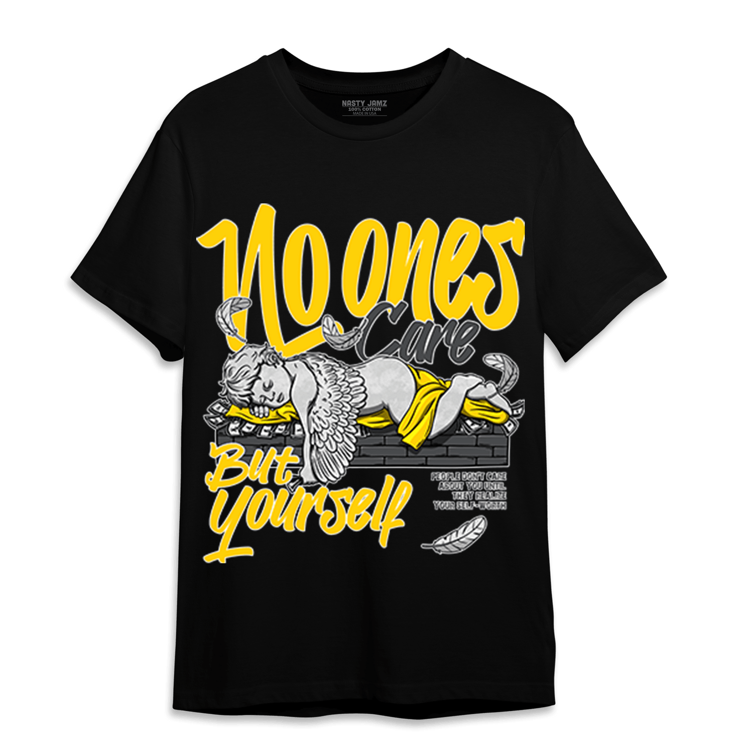 Thunder 4s T Shirt Match No Ones Care - NastyJamz