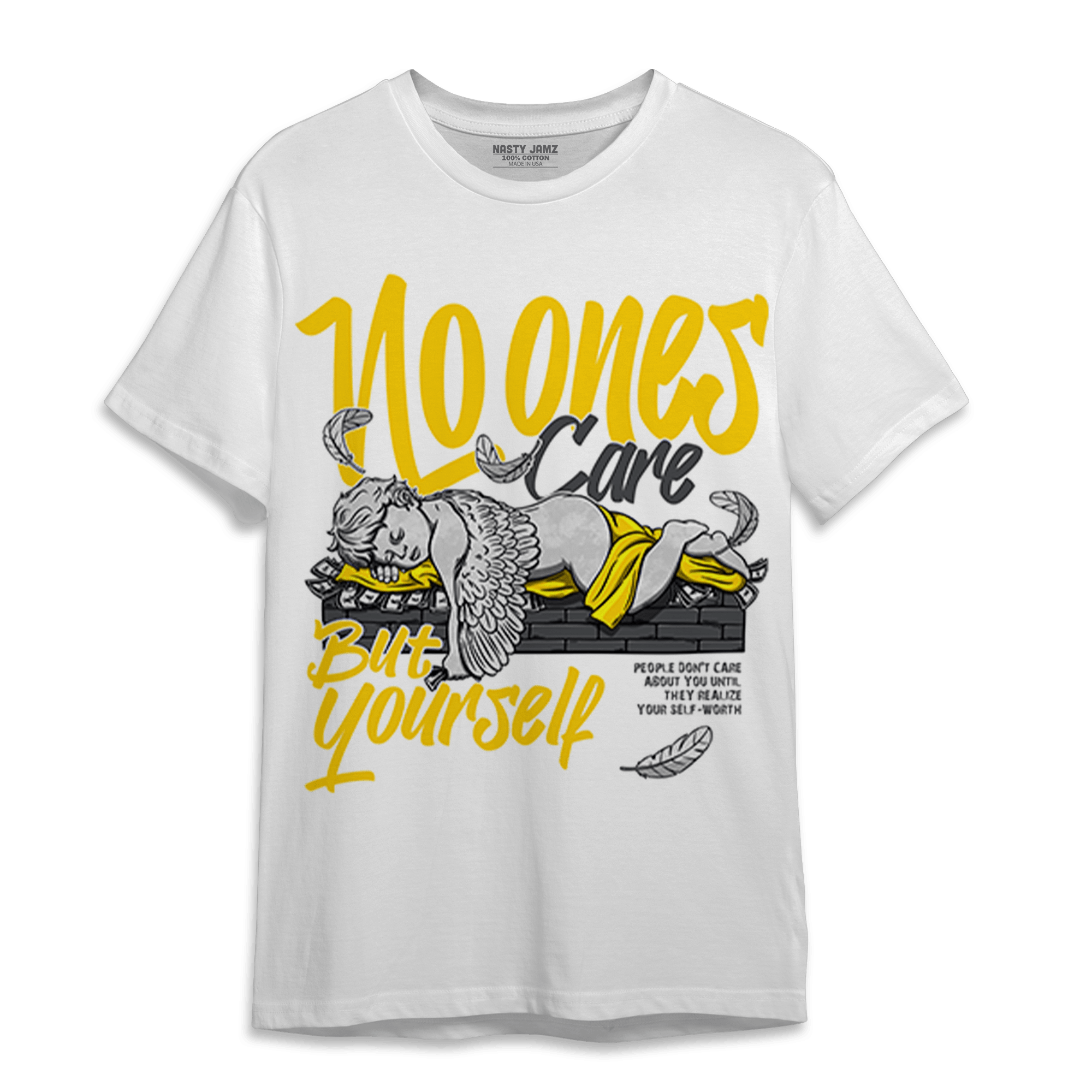 Thunder 4s T Shirt Match No Ones Care - NastyJamz