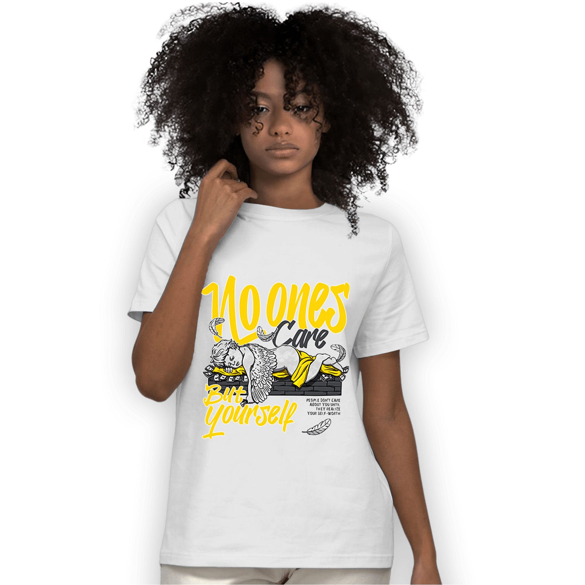 Thunder 4s T Shirt Match No Ones Care - NastyJamz