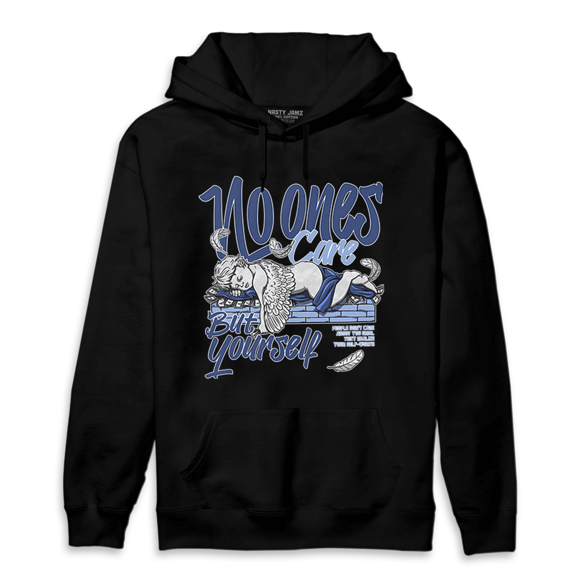 Midnight Navy 5s Hoodie Match No Ones Care - NastyJamz