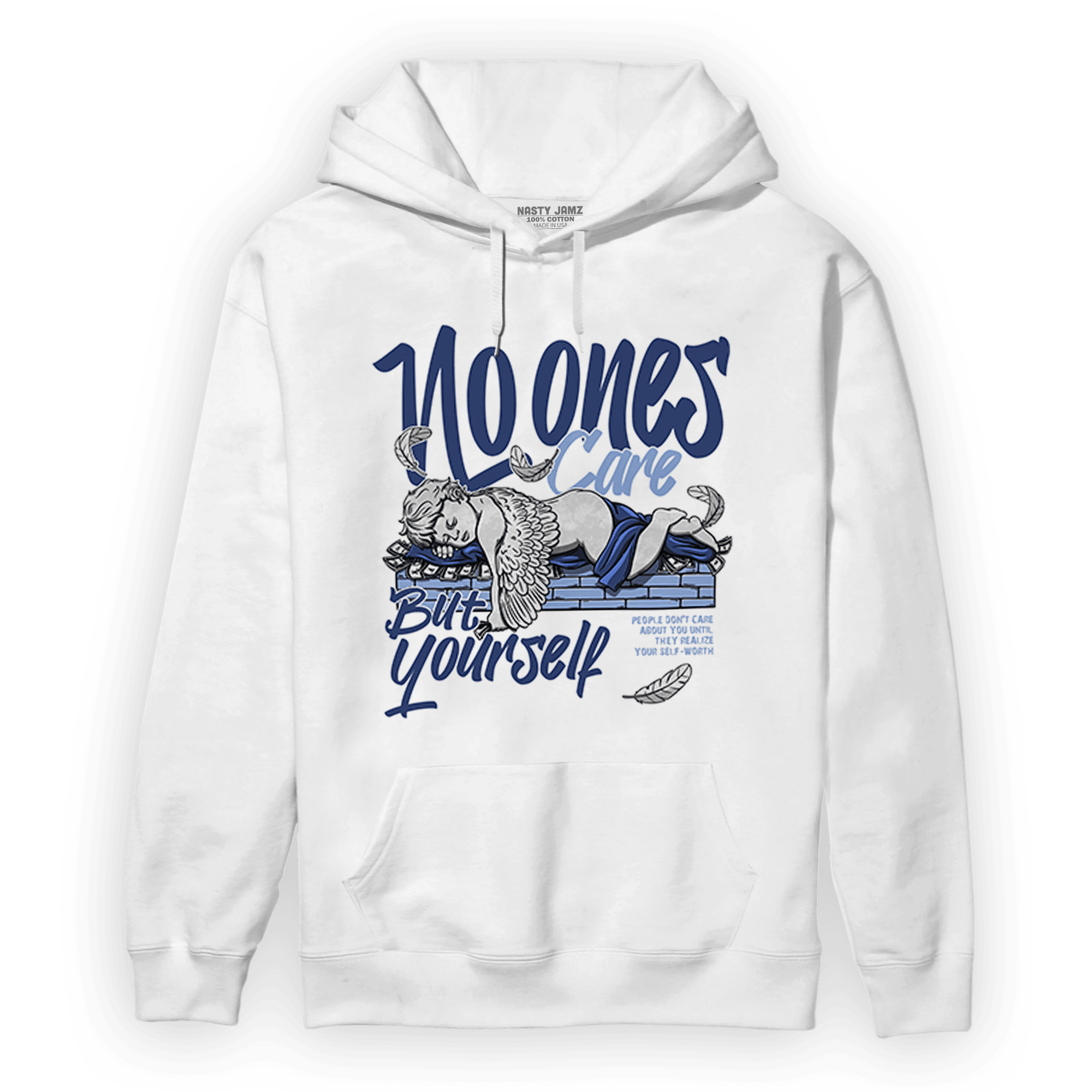 Midnight Navy 5s Hoodie Match No Ones Care - NastyJamz