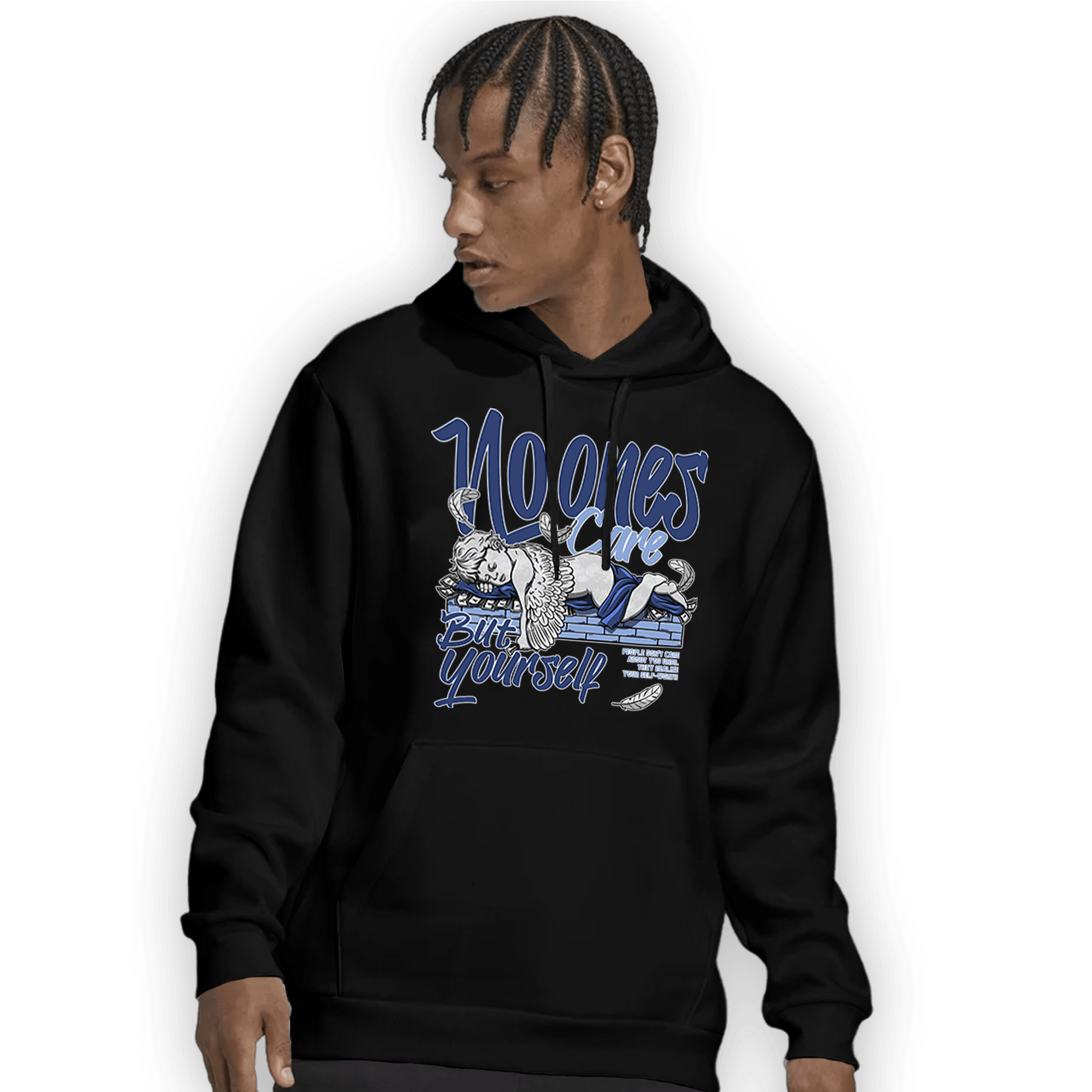 Midnight Navy 5s Hoodie Match No Ones Care - NastyJamz
