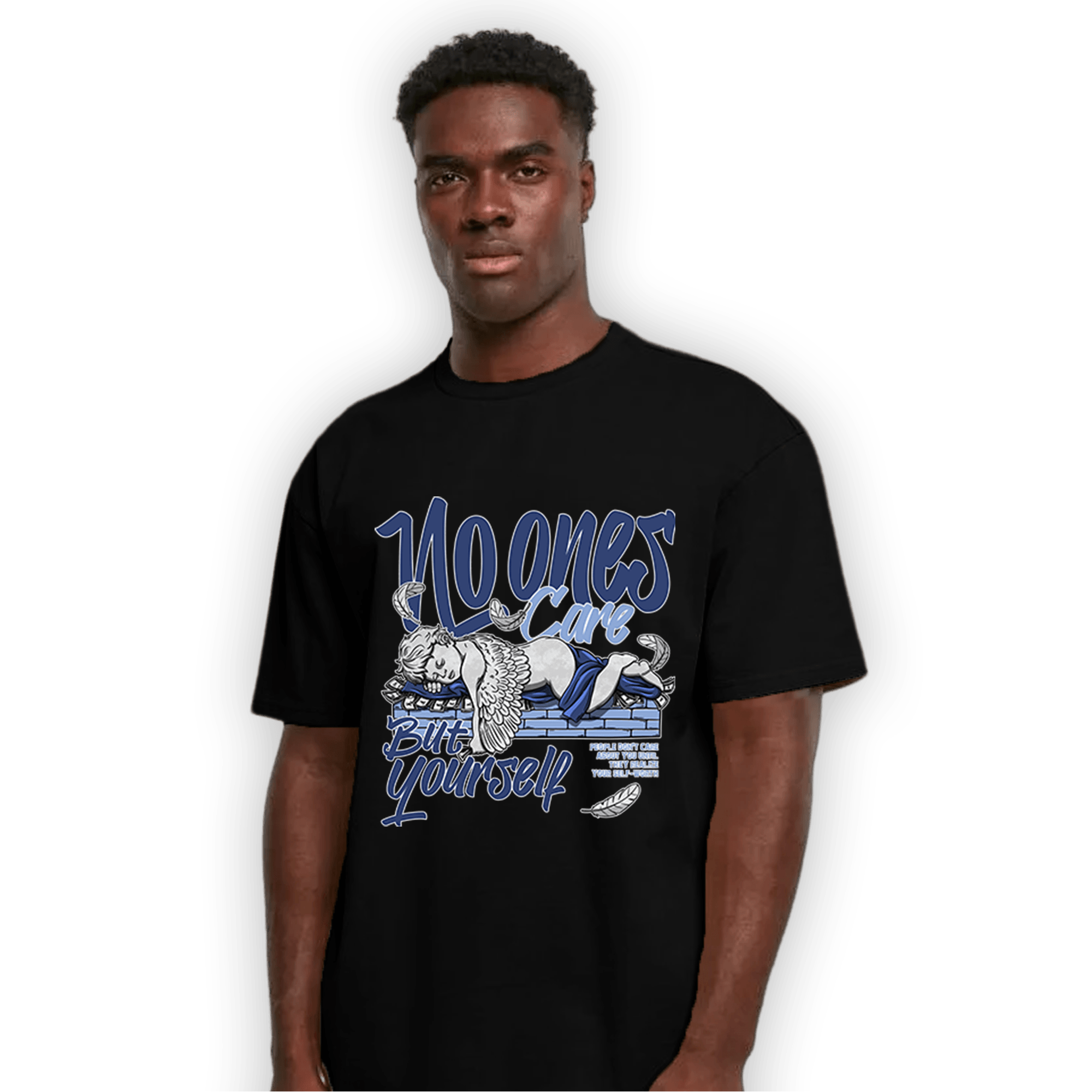 Midnight Navy 5s T Shirt Match No Ones Care - NastyJamz