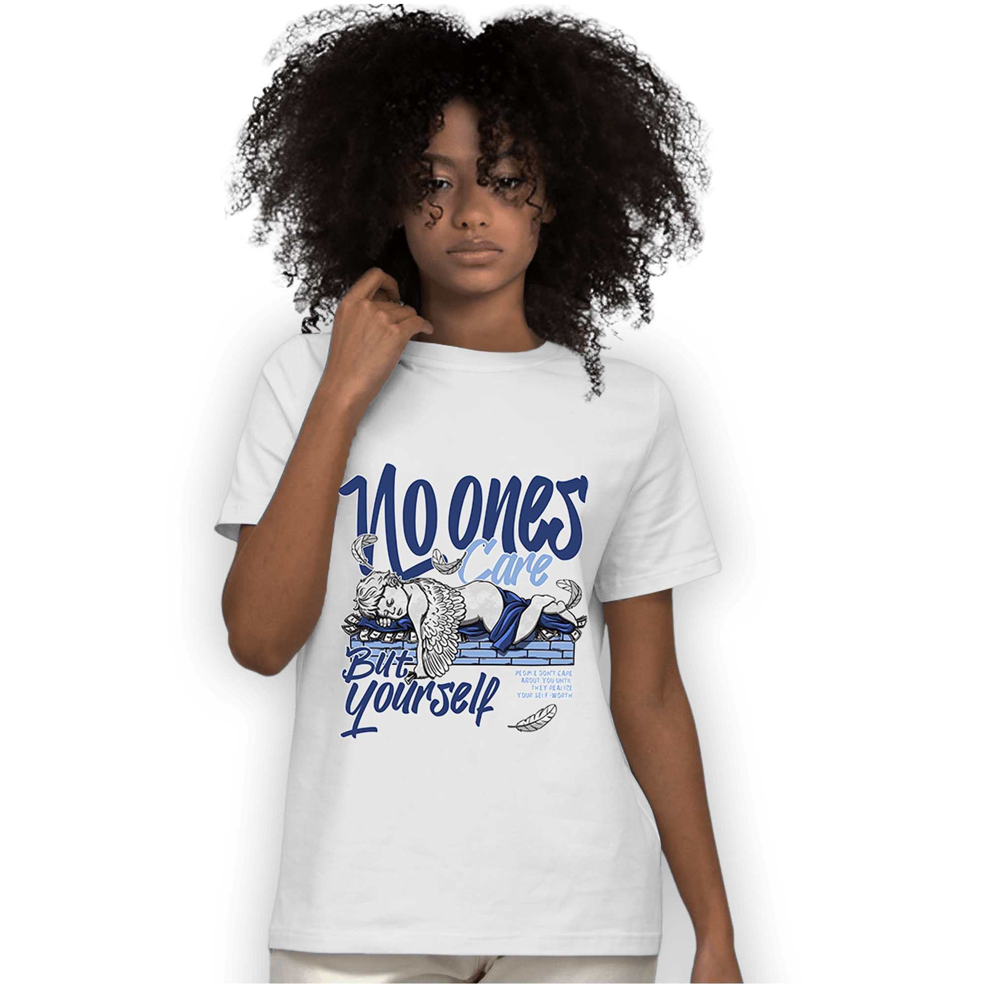 Midnight Navy 5s T Shirt Match No Ones Care - NastyJamz