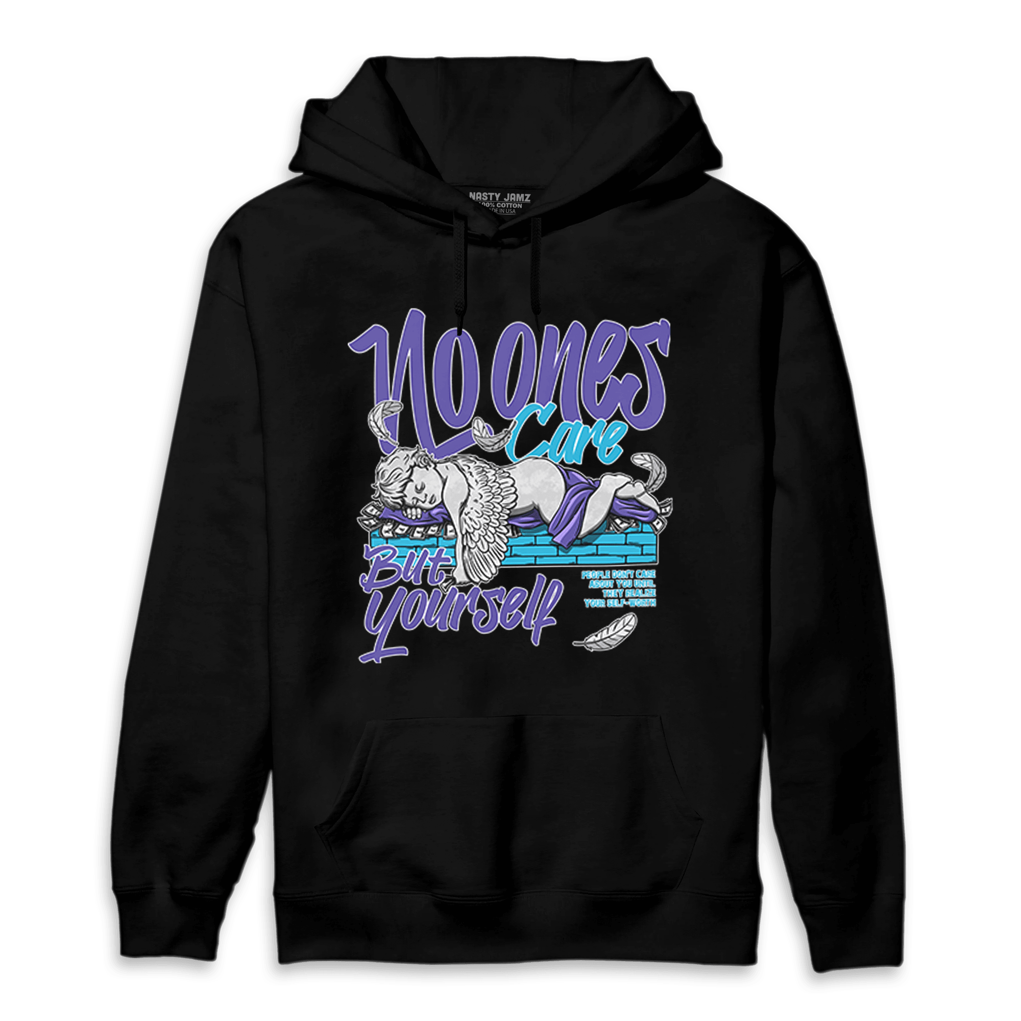 Aqua 6s Hoodie Match No Ones Care - NastyJamz