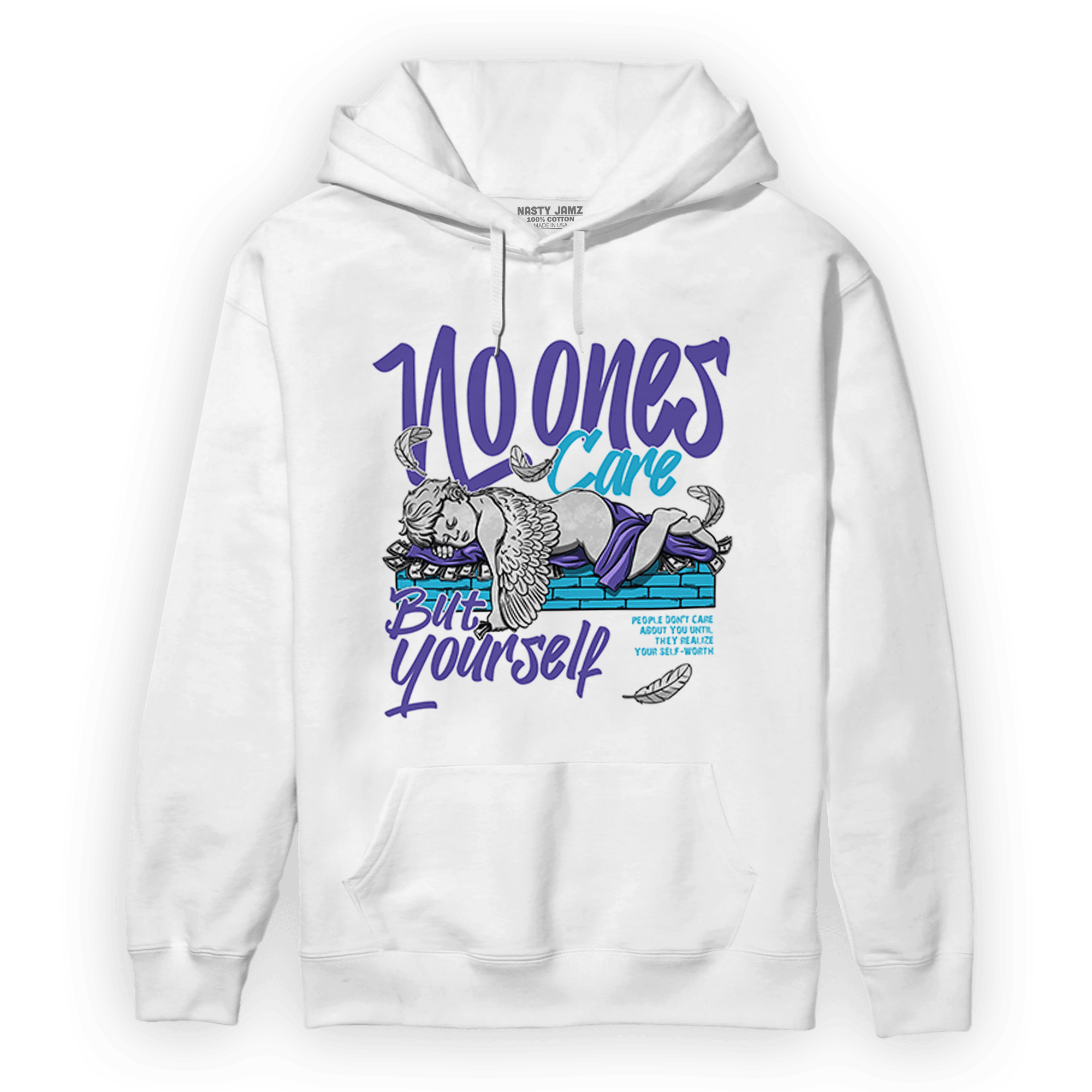 Aqua 6s Hoodie Match No Ones Care - NastyJamz