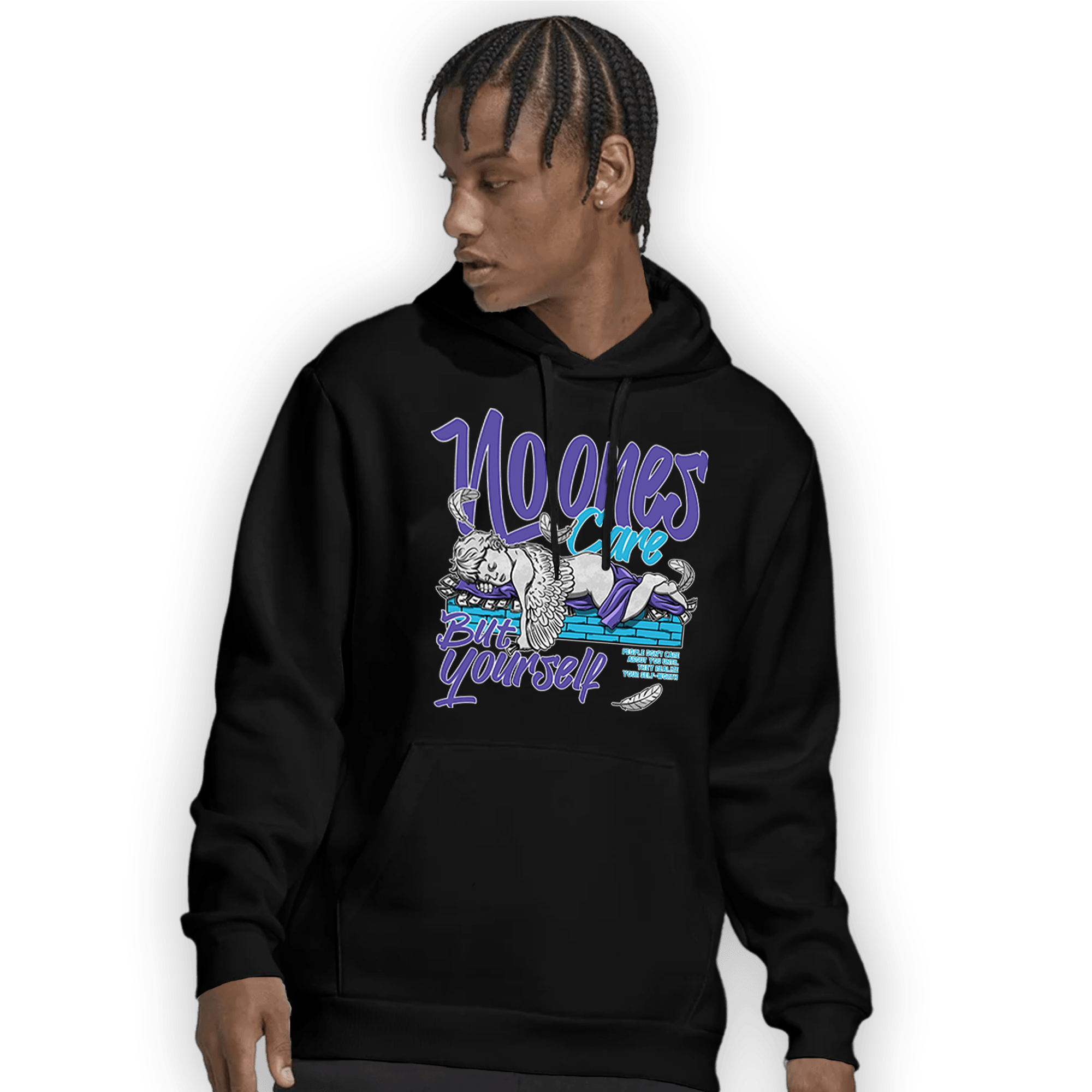 Aqua 6s Hoodie Match No Ones Care - NastyJamz