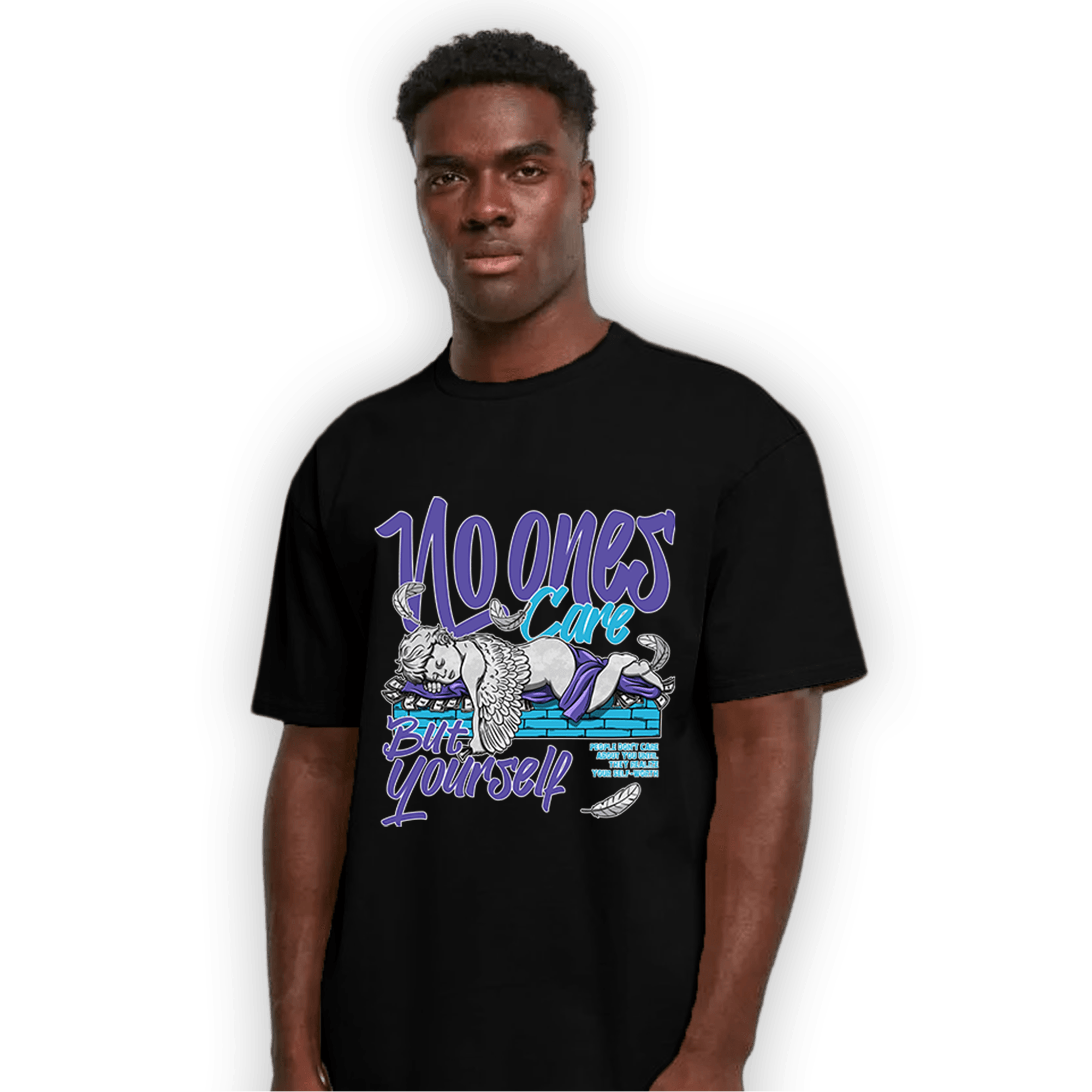 Aqua 6s T Shirt Match No Ones Care - NastyJamz