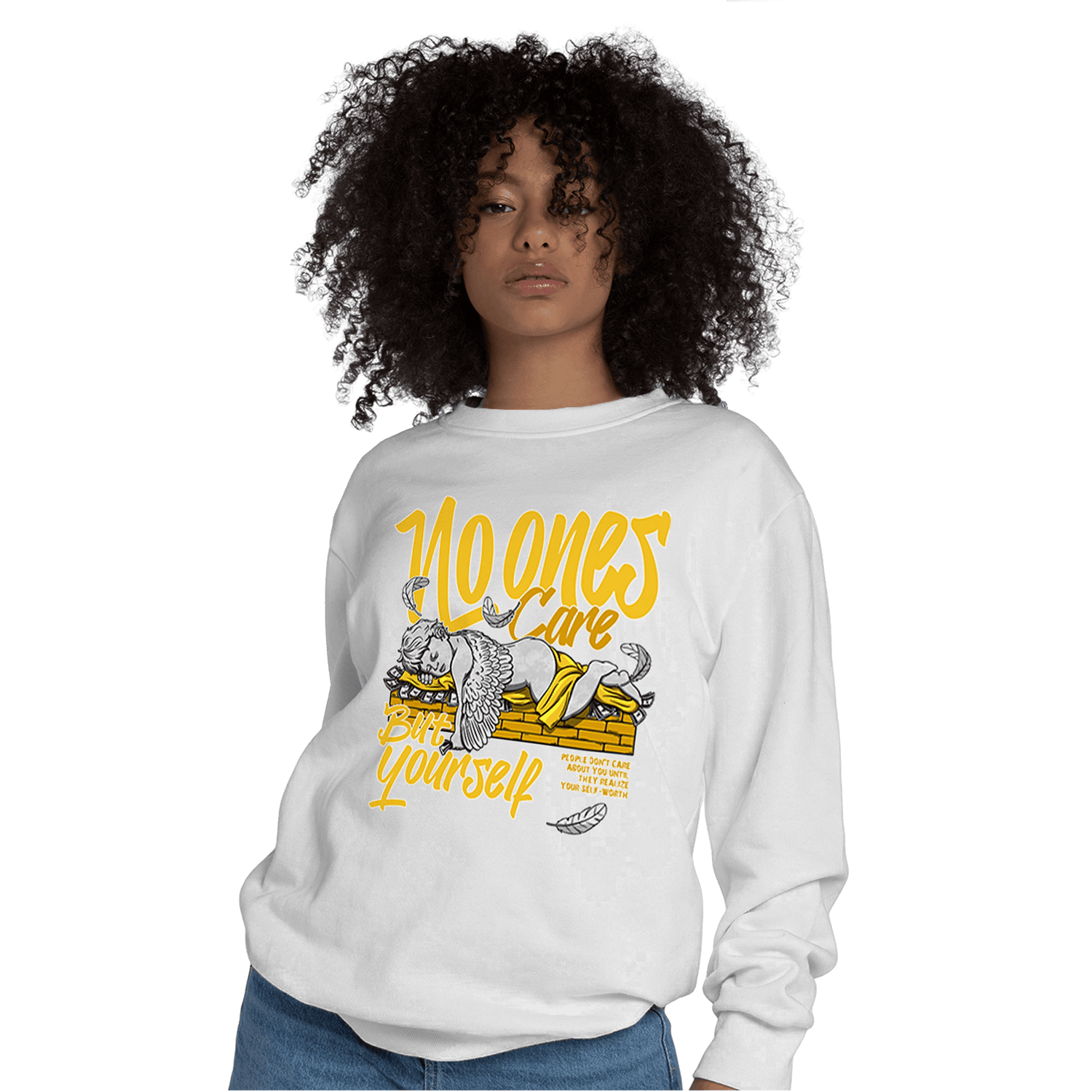 Yellow Ochre 6s Sweatshirt Match No Ones Care - NastyJamz