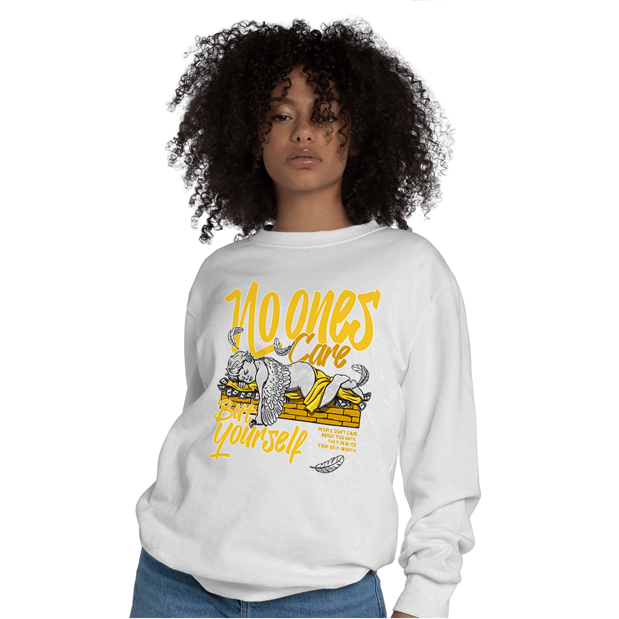 Yellow Ochre 6s Sweatshirt Match No Ones Care - NastyJamz