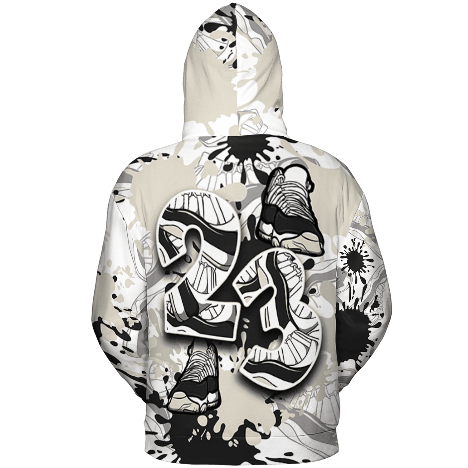 Gratitude 11s Hoodie Match Number 23 Paint Too Many Sneakers - NastyJamz