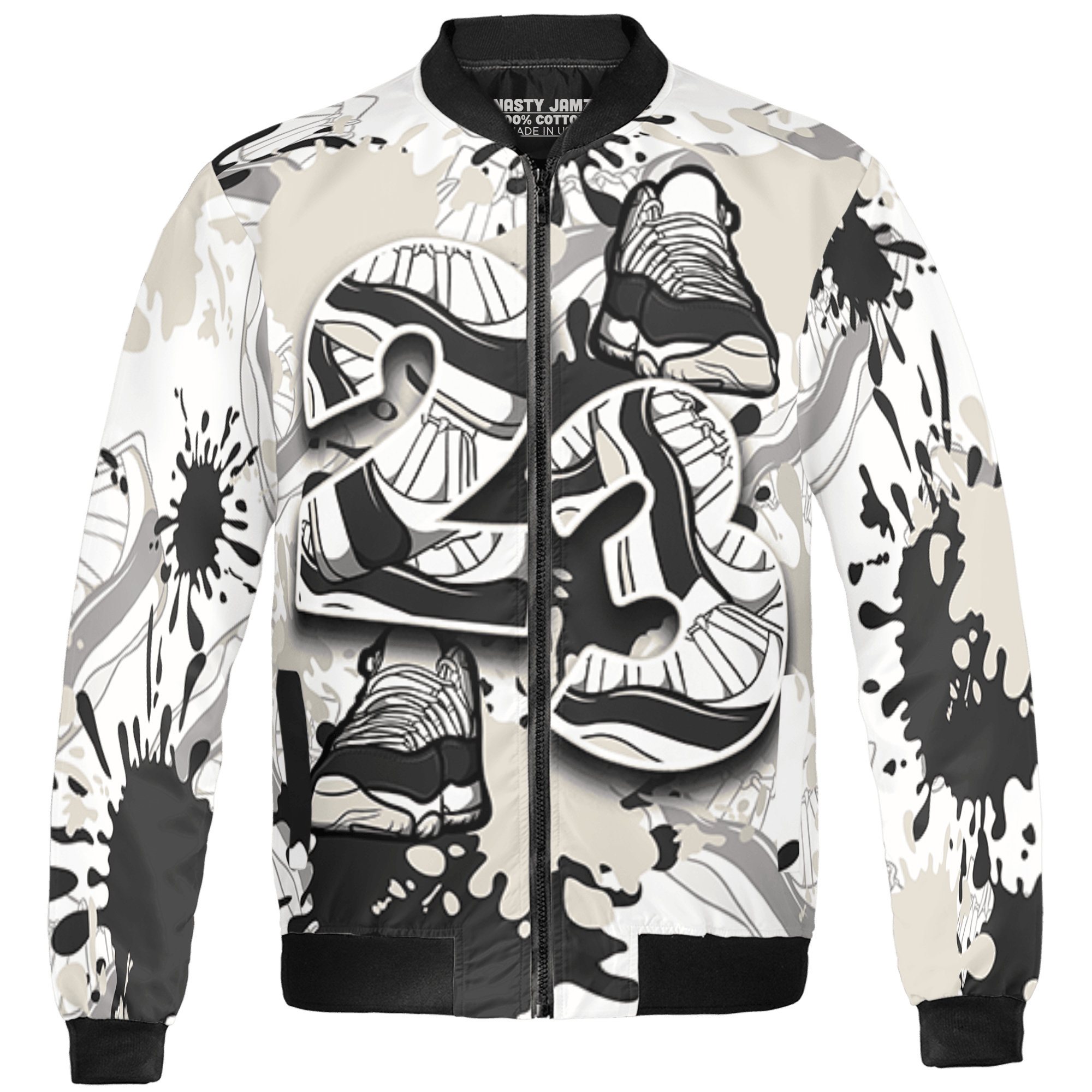 Gratitude 11s Jacket Match Number 23 Paint Too Many Sneakers - NastyJamz