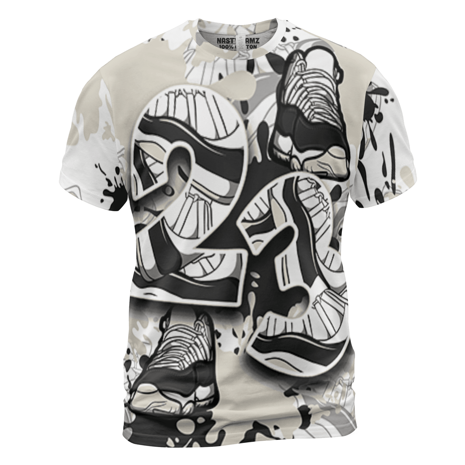 Gratitude 11s T Shirt Match Number 23 Paint Too Many Sneakers - NastyJamz