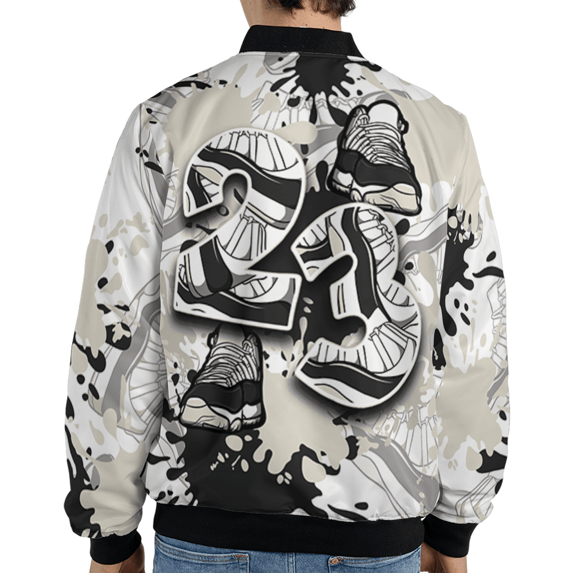 Gratitude 11s Jacket Match Number 23 Paint Too Many Sneakers - NastyJamz