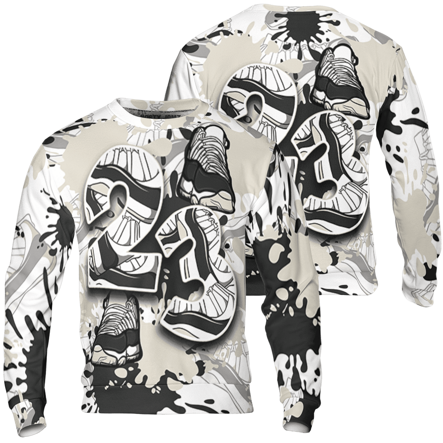 Gratitude 11s Sweatshirt Match Number 23 Paint Too Many Sneakers - NastyJamz