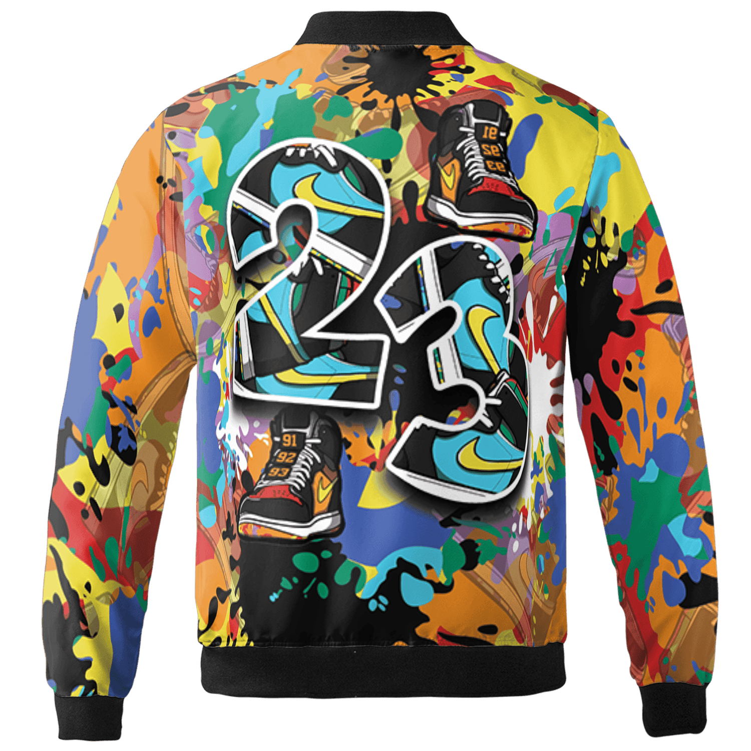 Mid GS Six Championships 1s Jacket Match Number 23 Paint Too Many Sneakers - NastyJamz