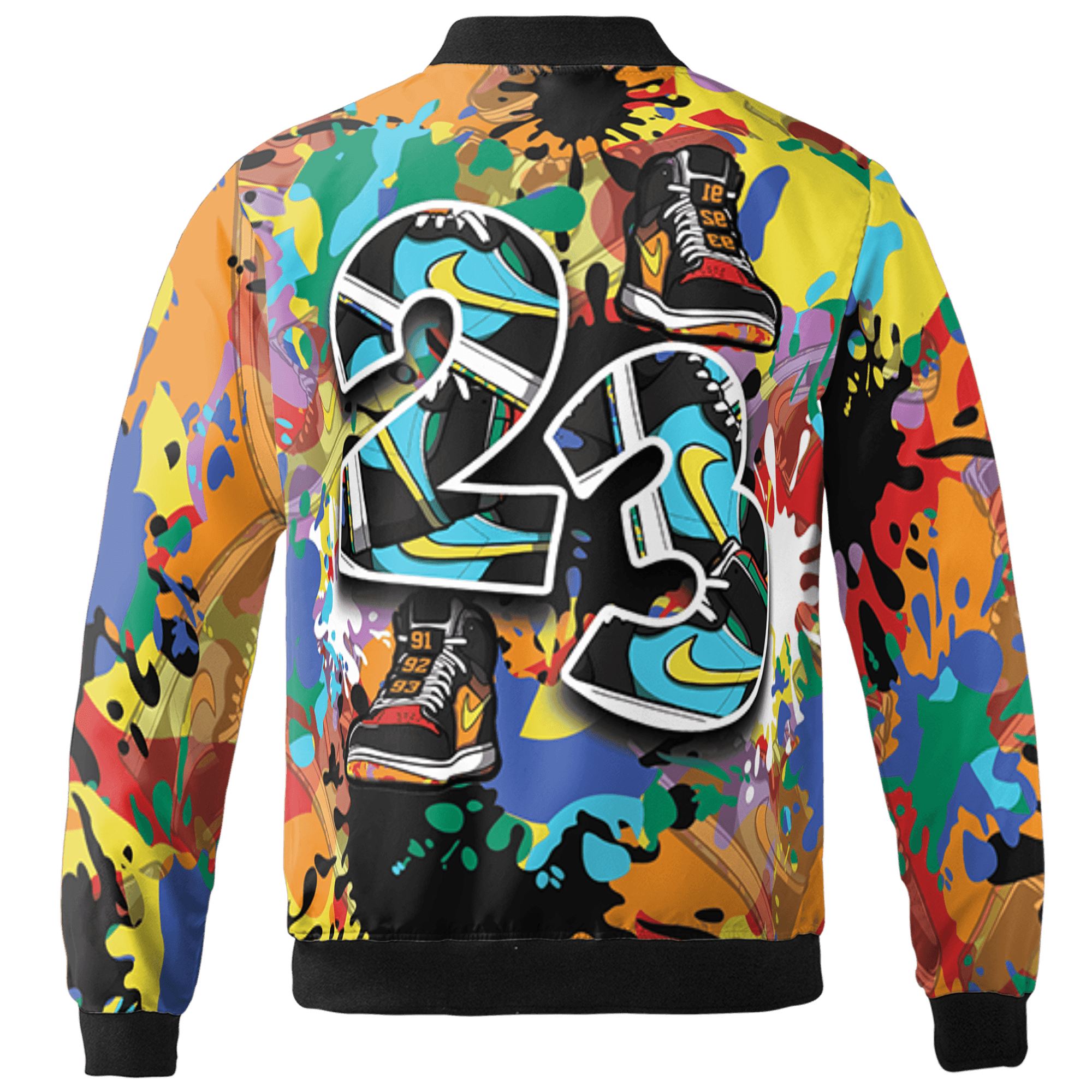 Mid GS Six Championships 1s Jacket Match Number 23 Paint Too Many Sneakers - NastyJamz