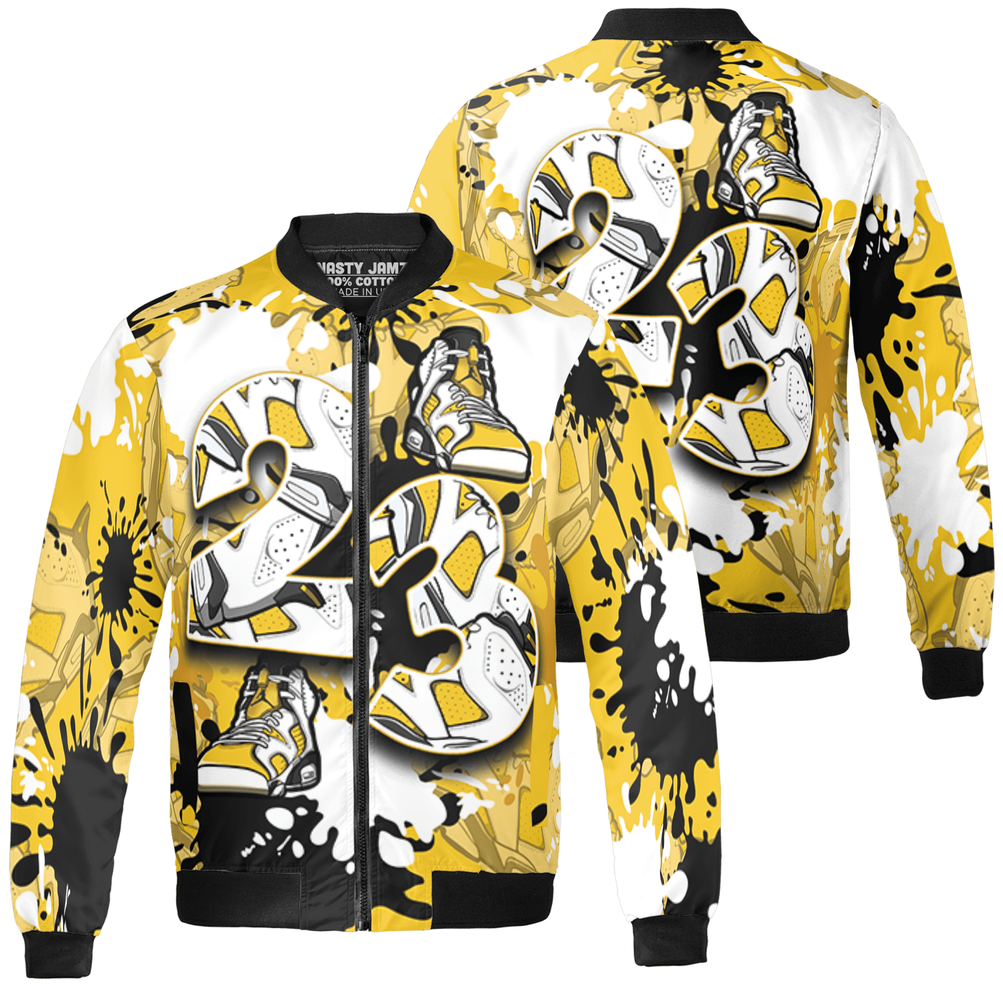 Yellow Ochre 6s Jacket Match Number 23 Paint Too Many Sneakers - NastyJamz