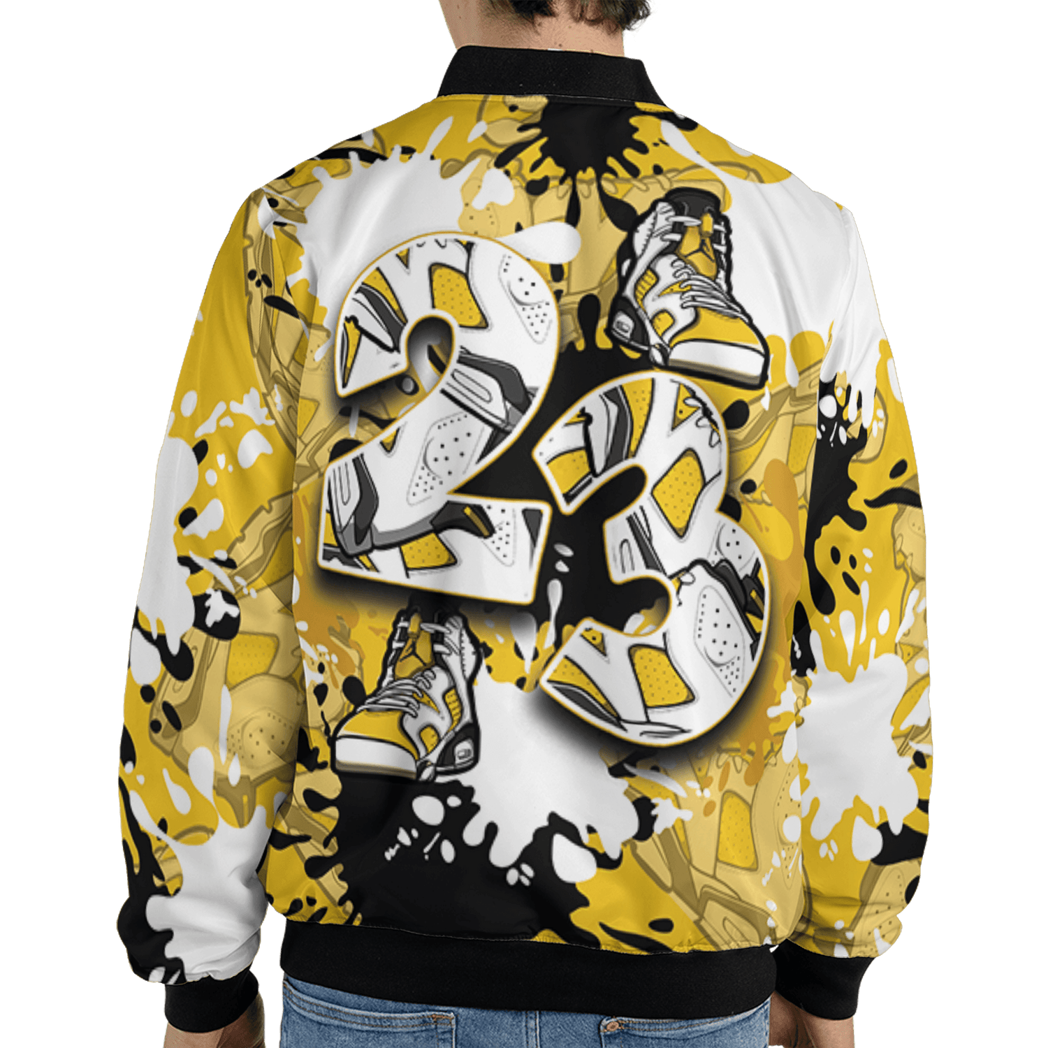 Yellow Ochre 6s Jacket Match Number 23 Paint Too Many Sneakers - NastyJamz