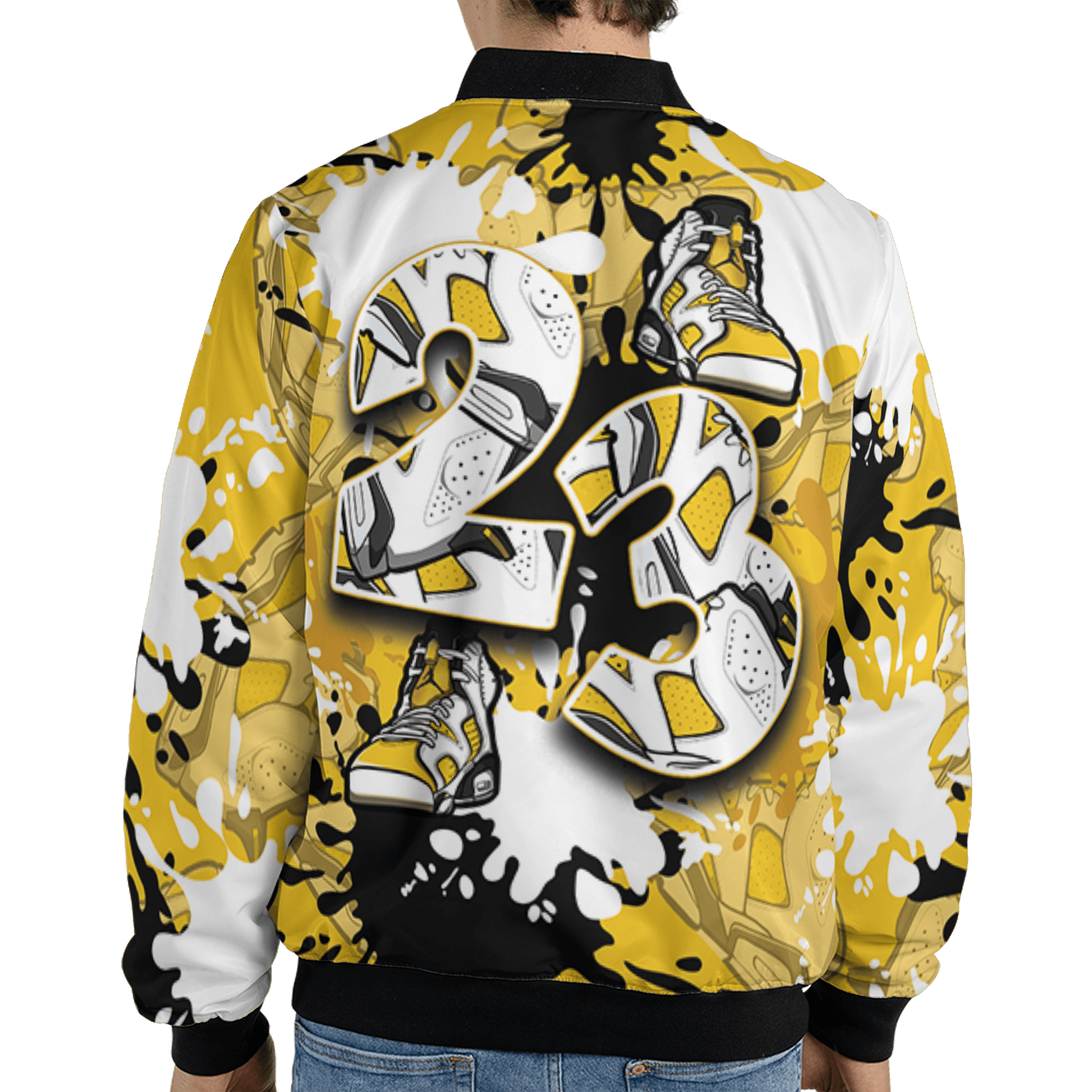 Yellow Ochre 6s Jacket Match Number 23 Paint Too Many Sneakers - NastyJamz