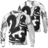 Retro High OG Black White 1s Sweatshirt Match Number 23 Paint White Monochrome Ball 3D All-Over Print - NastyJamz